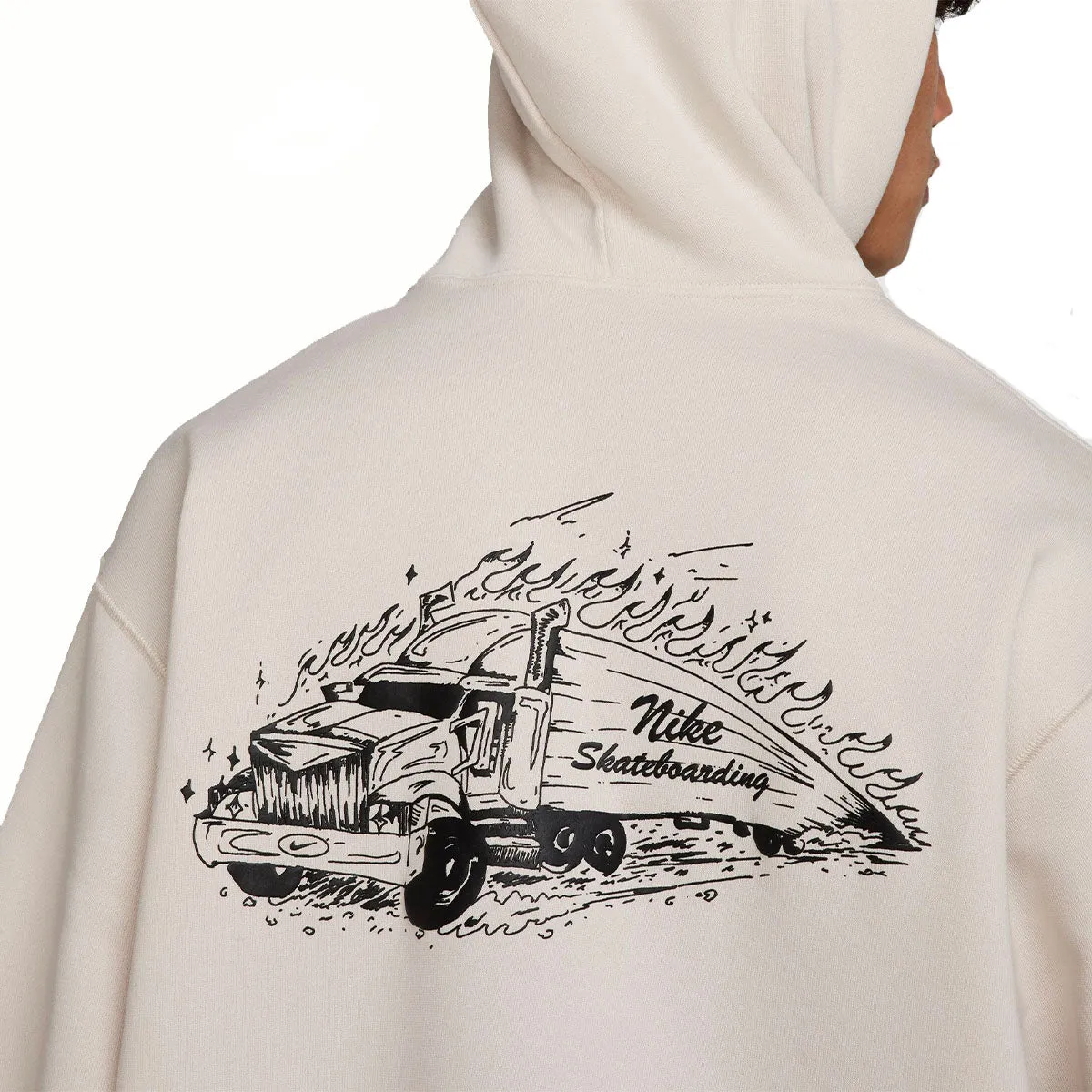 Nike SB - Truckin Hoodie Off White