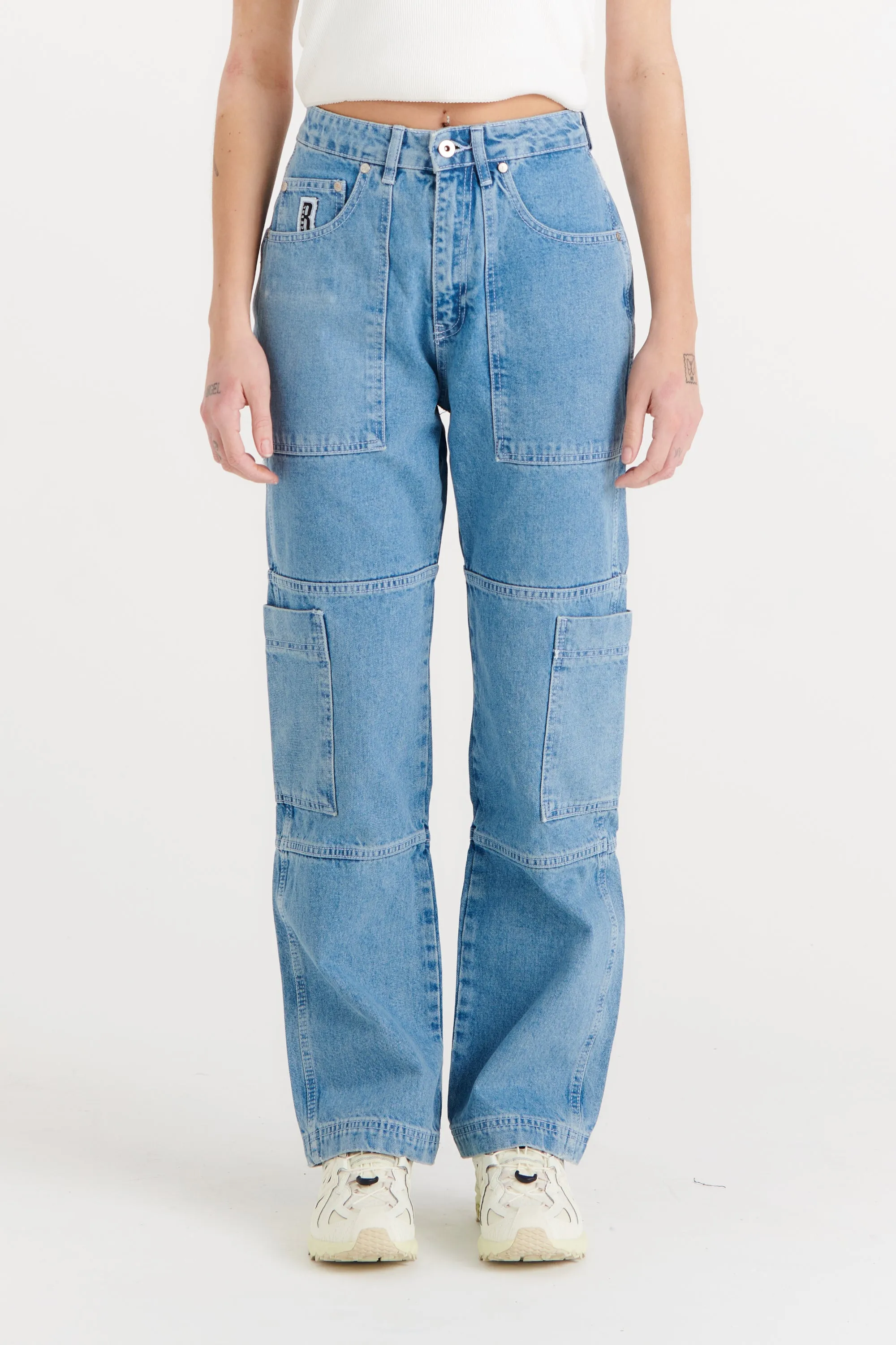 Organic Combat Jean Light Blue