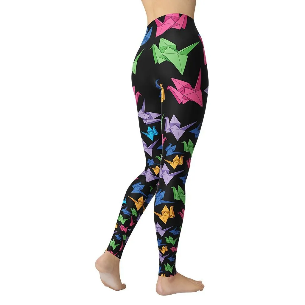 Origami Love Yoga Leggings