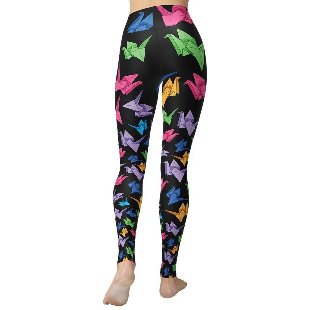 Origami Love Yoga Leggings