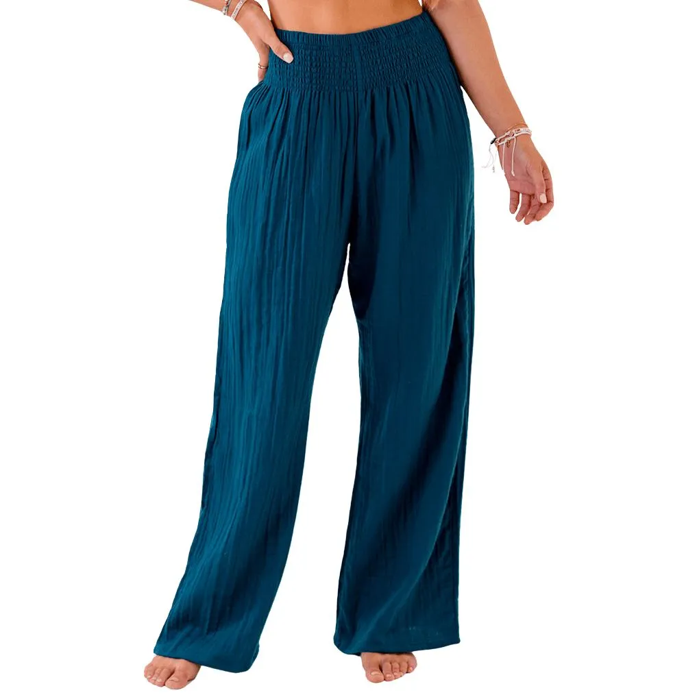 Pacific Wide Leg Cotton Pants