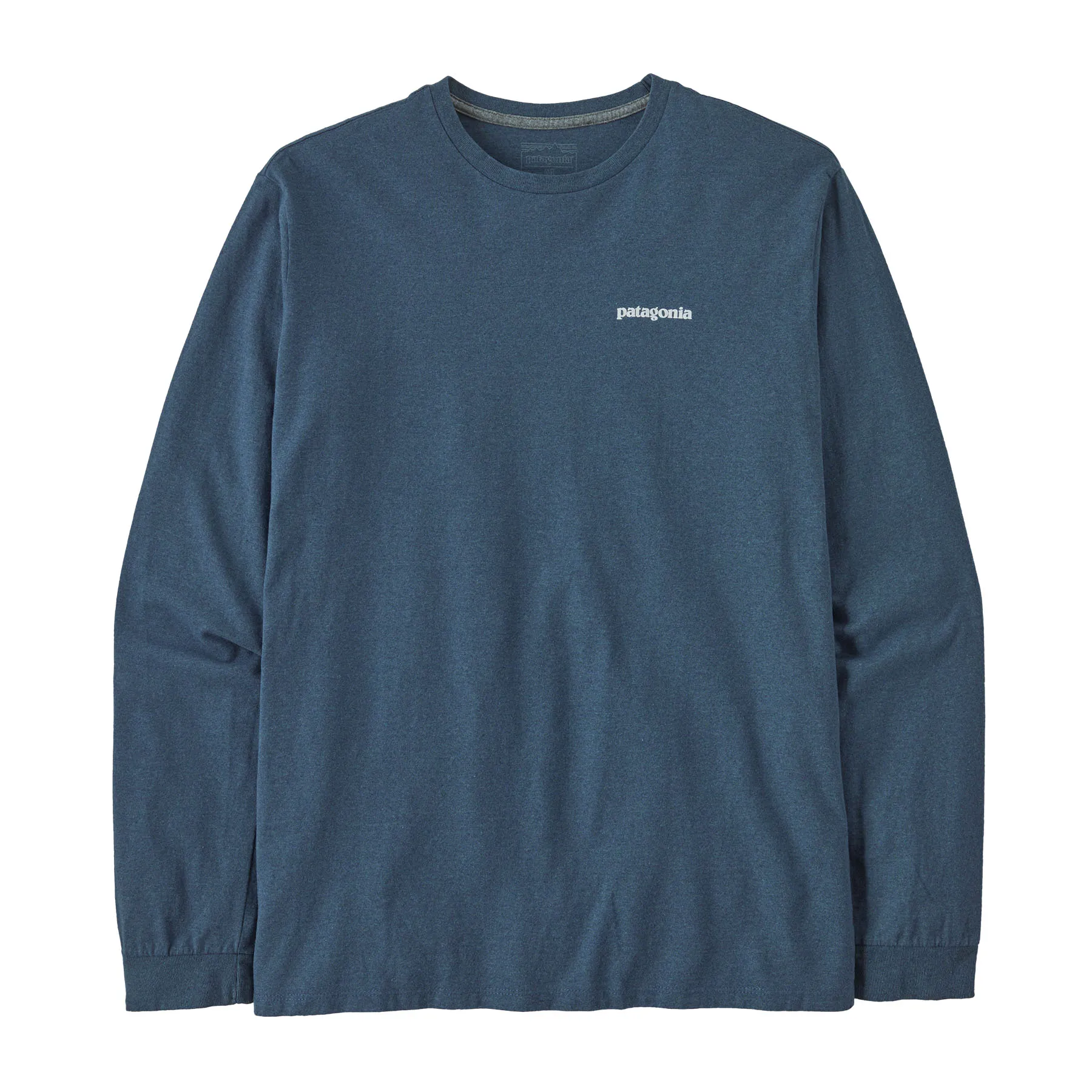 Patagonia Men&#x27;s Longsleeve P-6 Logo Responsibili-Tee Utility Blue | Buy Patagonia Men&#x27;s Longsleeve P-6 Logo Responsibili-Tee Utility Blue here | Outnorth