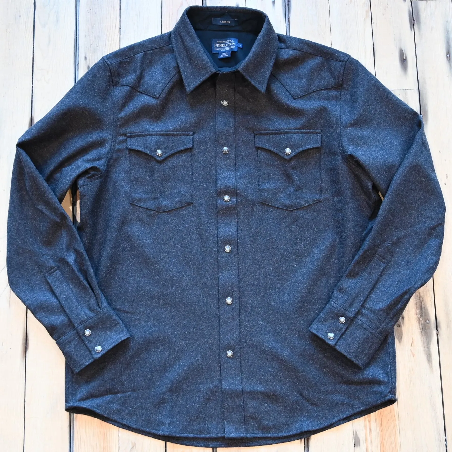 Pendleton Men's Canyon Shirt in Black Brown Mix