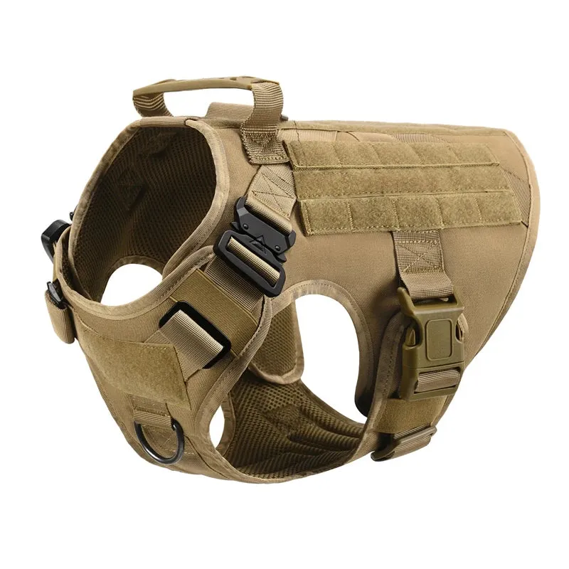 Pet German Shepherd K9 Tactical Military Vest Harness and Leash Set