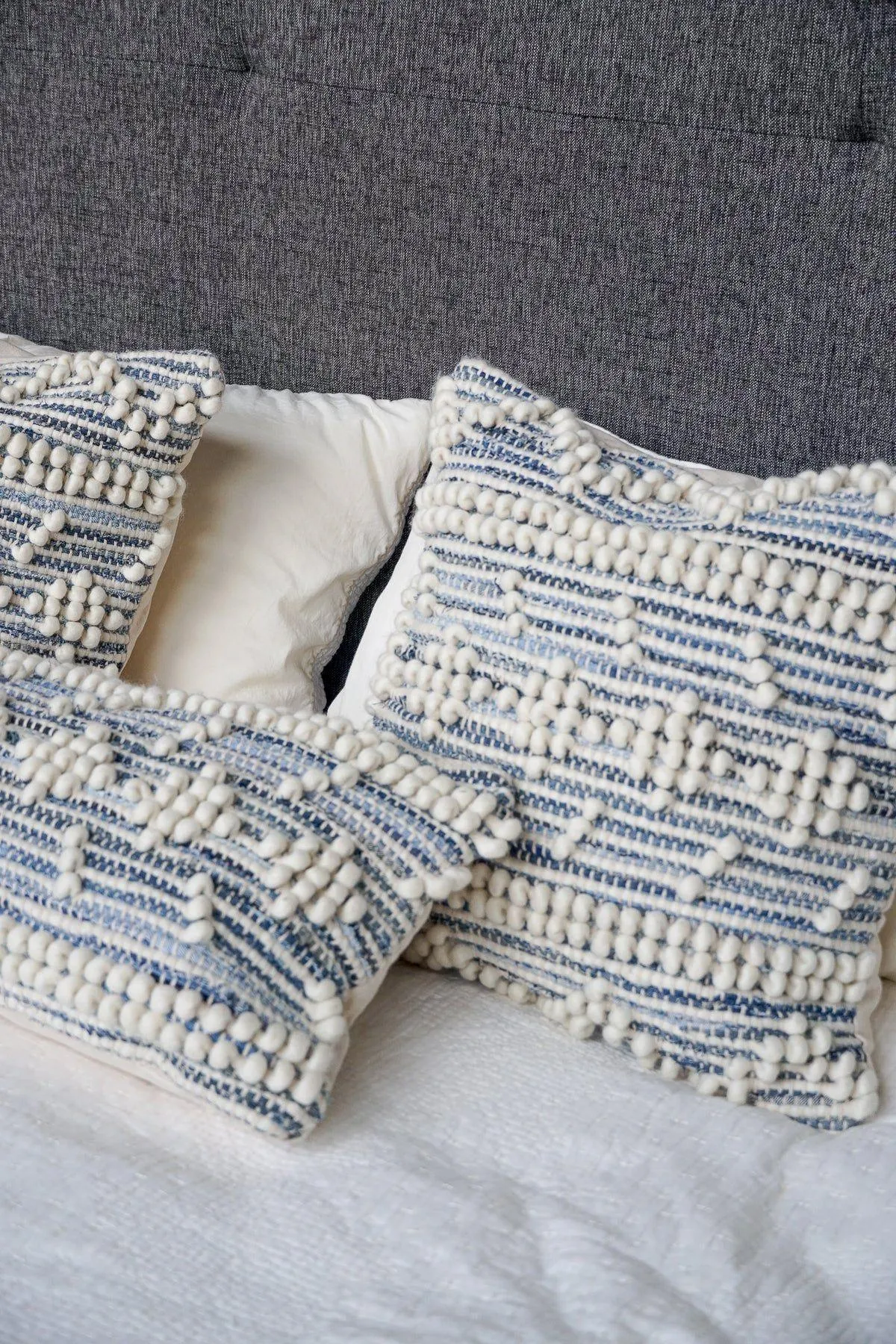 Pillow Case of Recycled Denim | Handwoven Collection