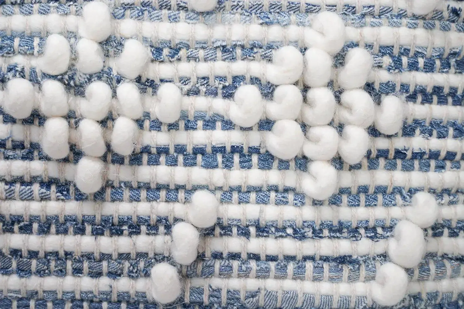 Pillow Case of Recycled Denim | Handwoven Collection