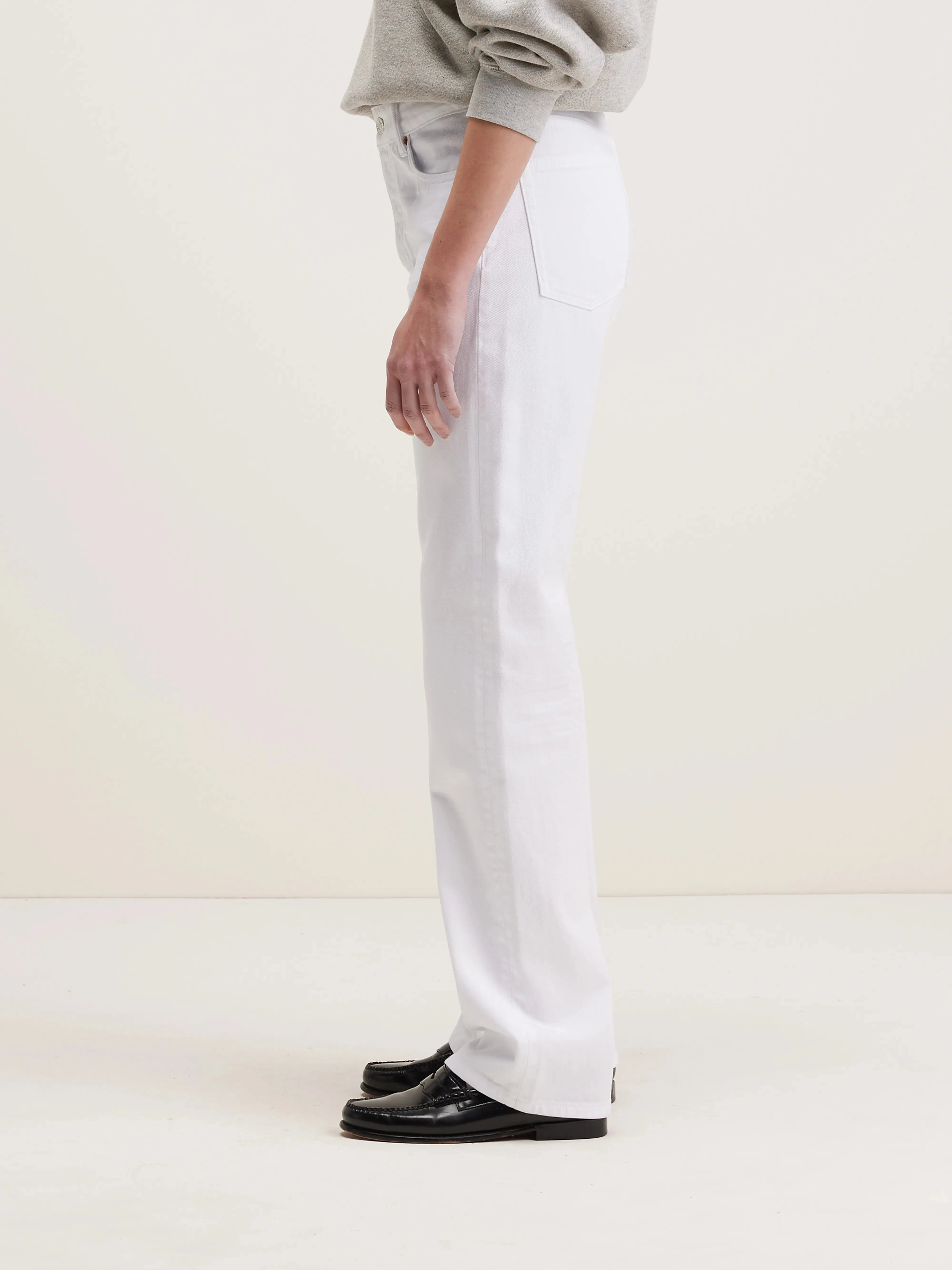 Pony long straight jeans (242 / W / WHITE)