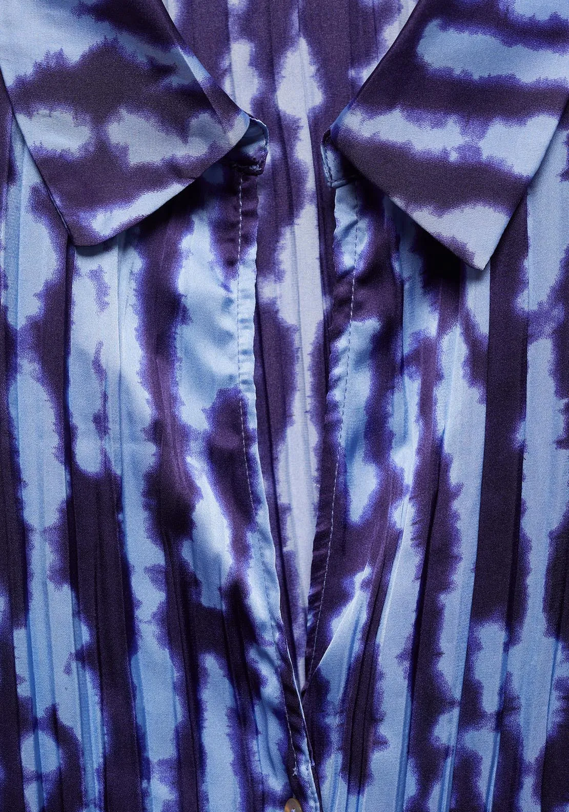 Printed shirred shirt