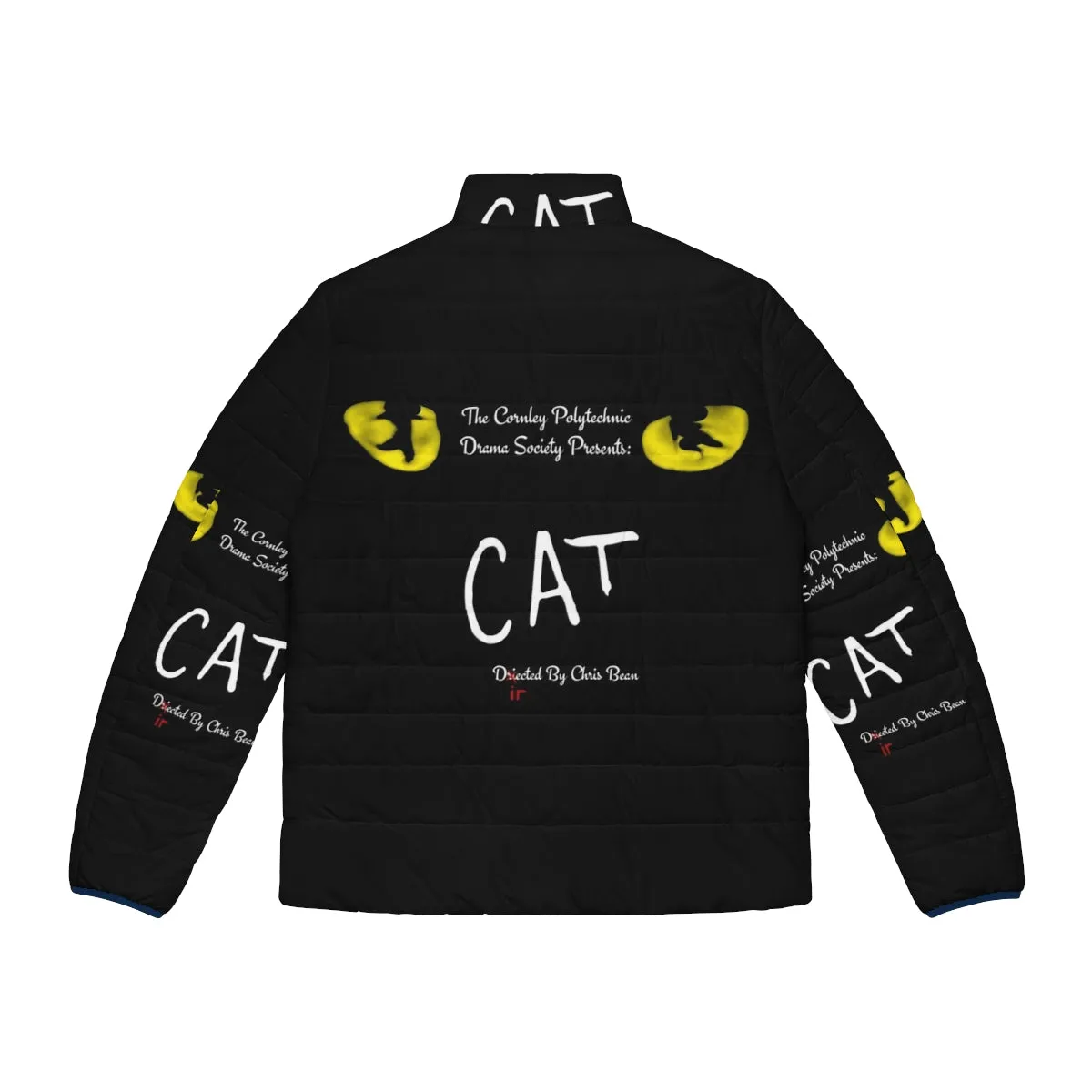 "Cat Inspired 'The Play That Goes Wrong' Puffer Jacket"