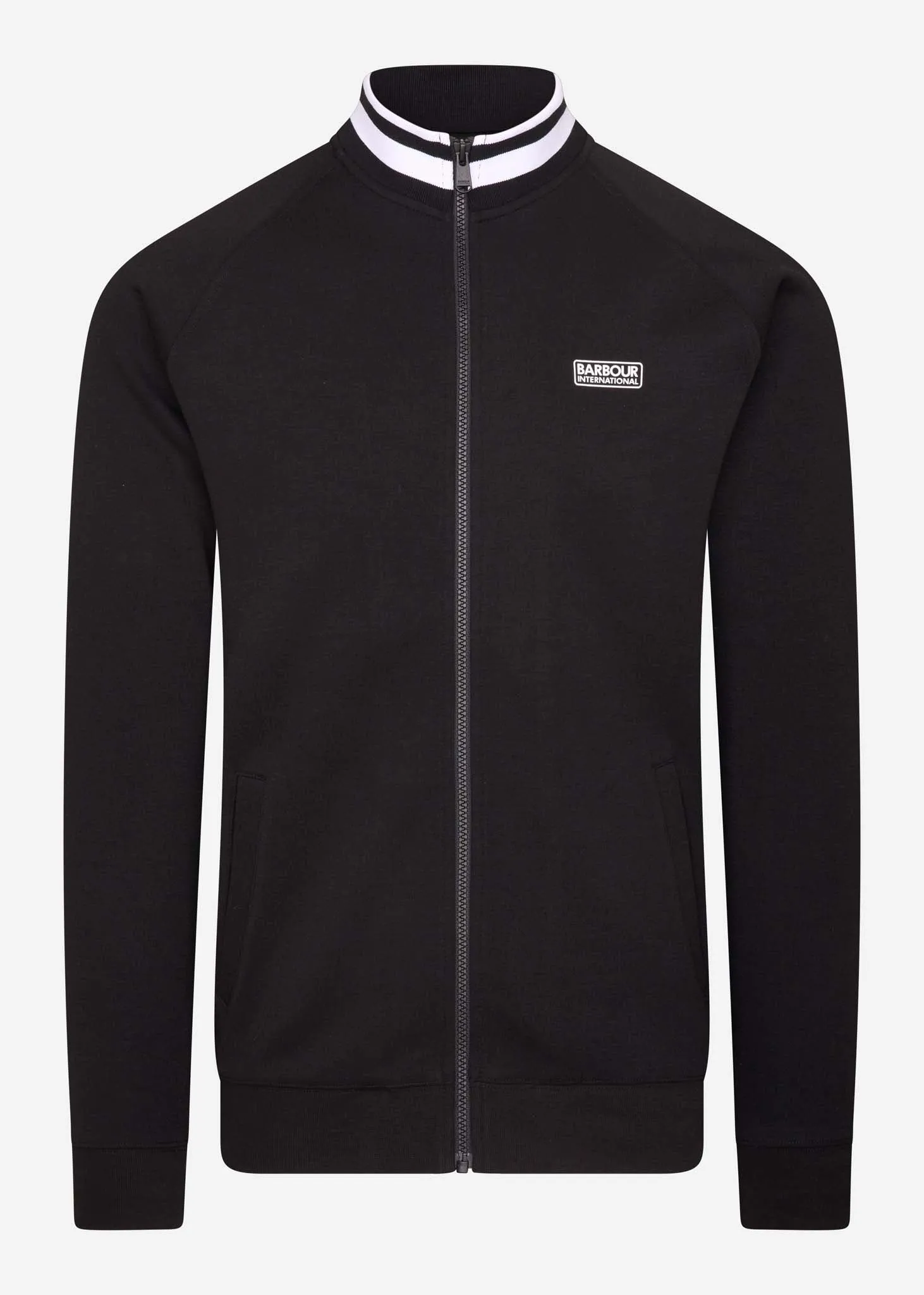 Radius raglan zip thru - black