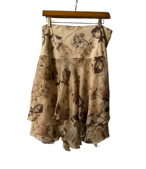 Ralph Lauren - Floral Beige Layered Skirt