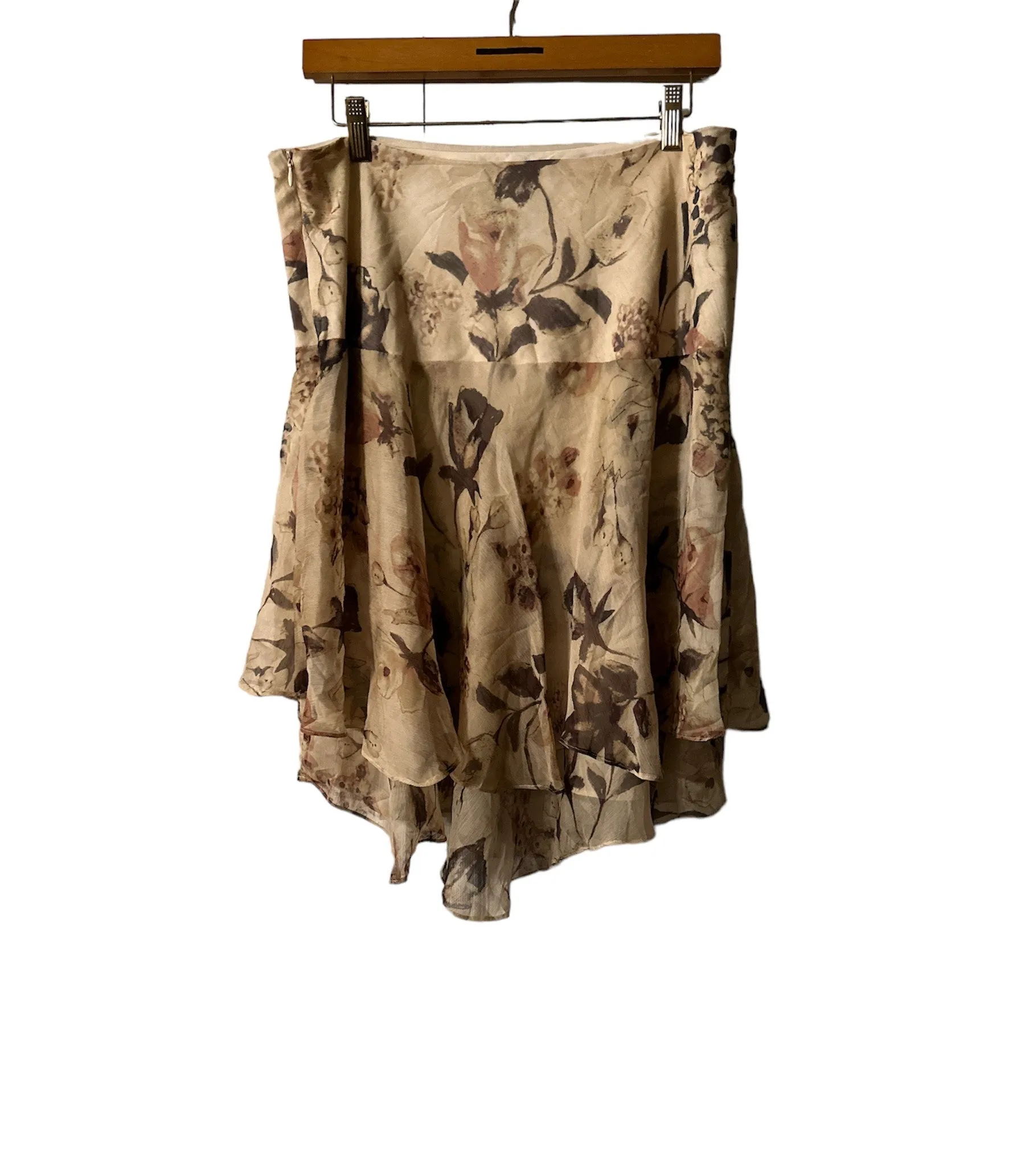 Ralph Lauren - Floral Beige Layered Skirt