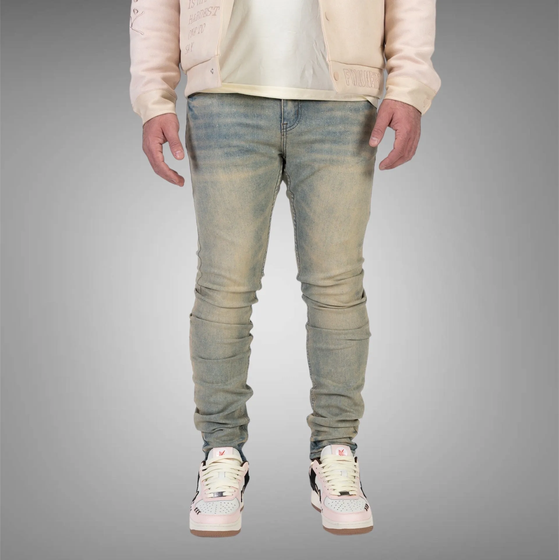 Relapse Jeans Shooting Stars Skinny Denim Sand Wash