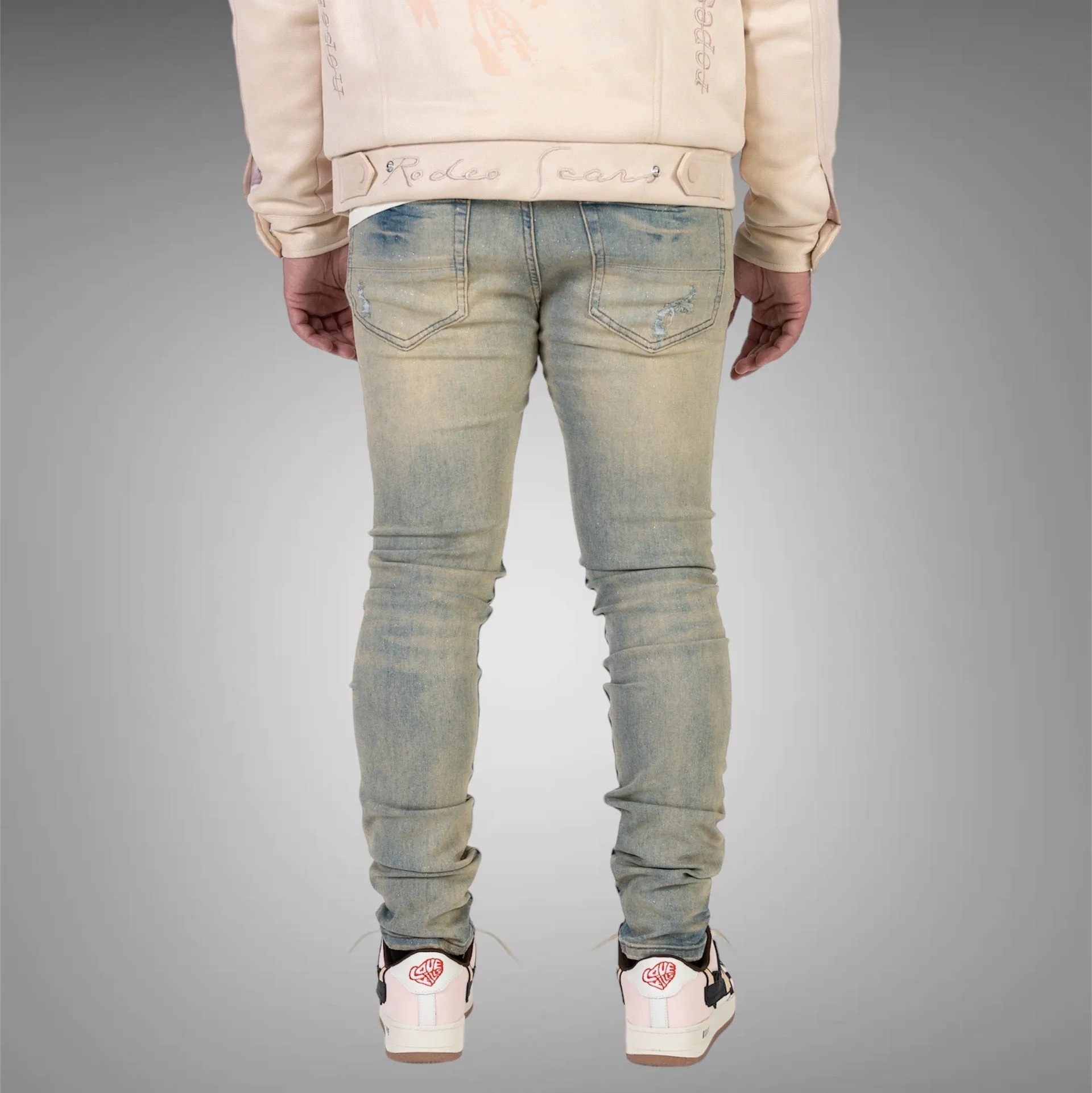 Relapse Jeans Shooting Stars Skinny Denim Sand Wash