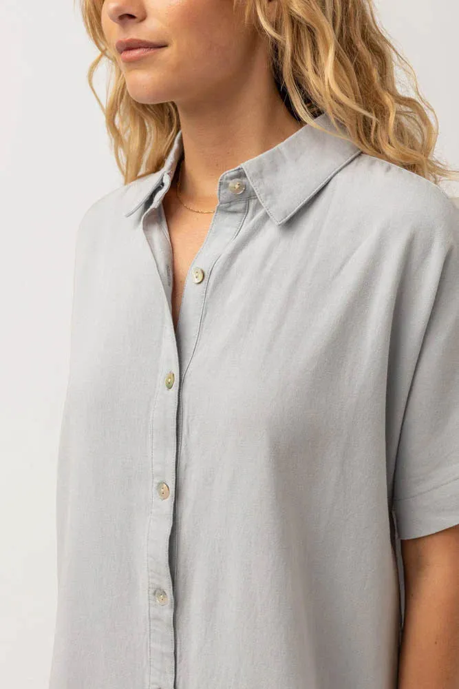 RHYTHM Classic Linen Shirt Dress