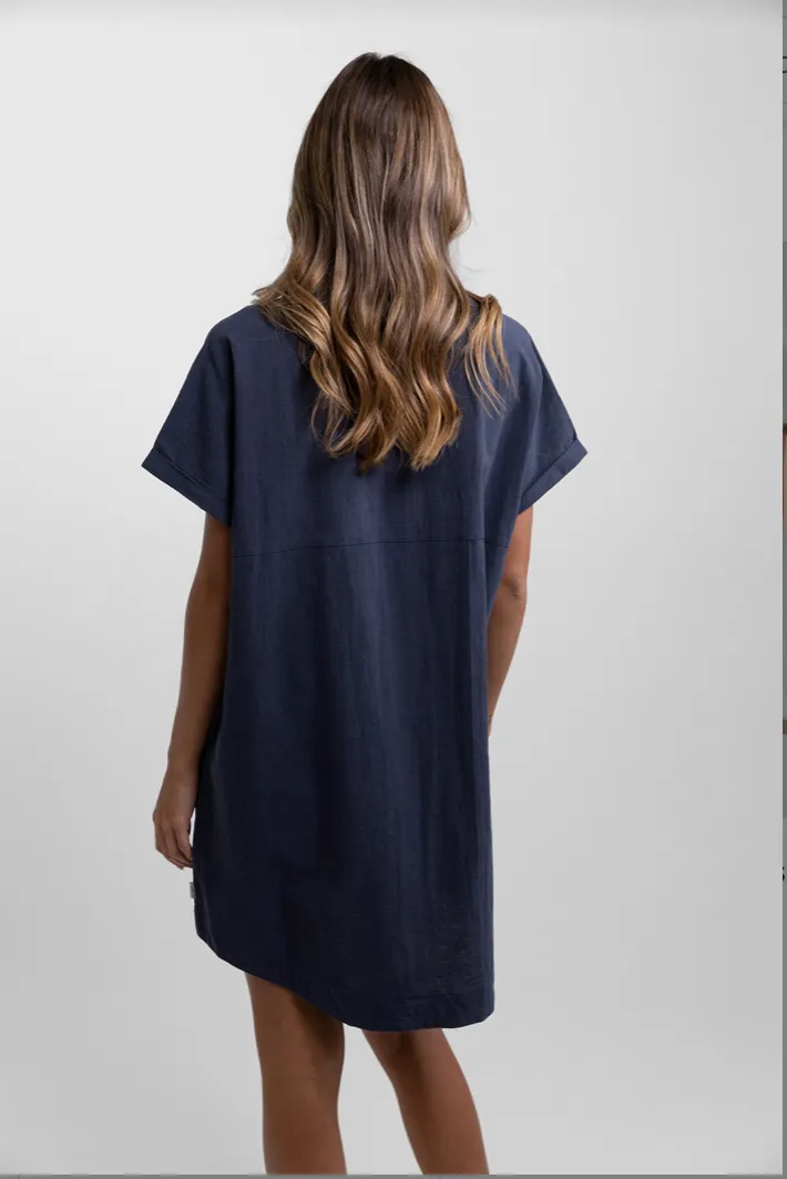 RHYTHM Classic Linen Shirt Dress