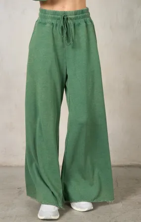 Rib Wide Leg Sweatpants