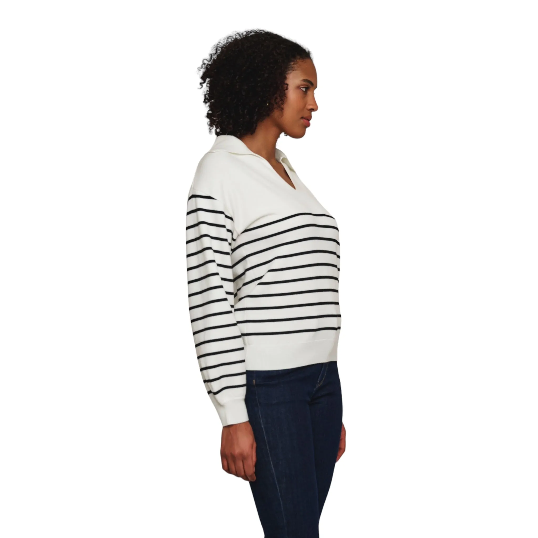 Rino & Pelle Eve Stripe Sweater Snow White