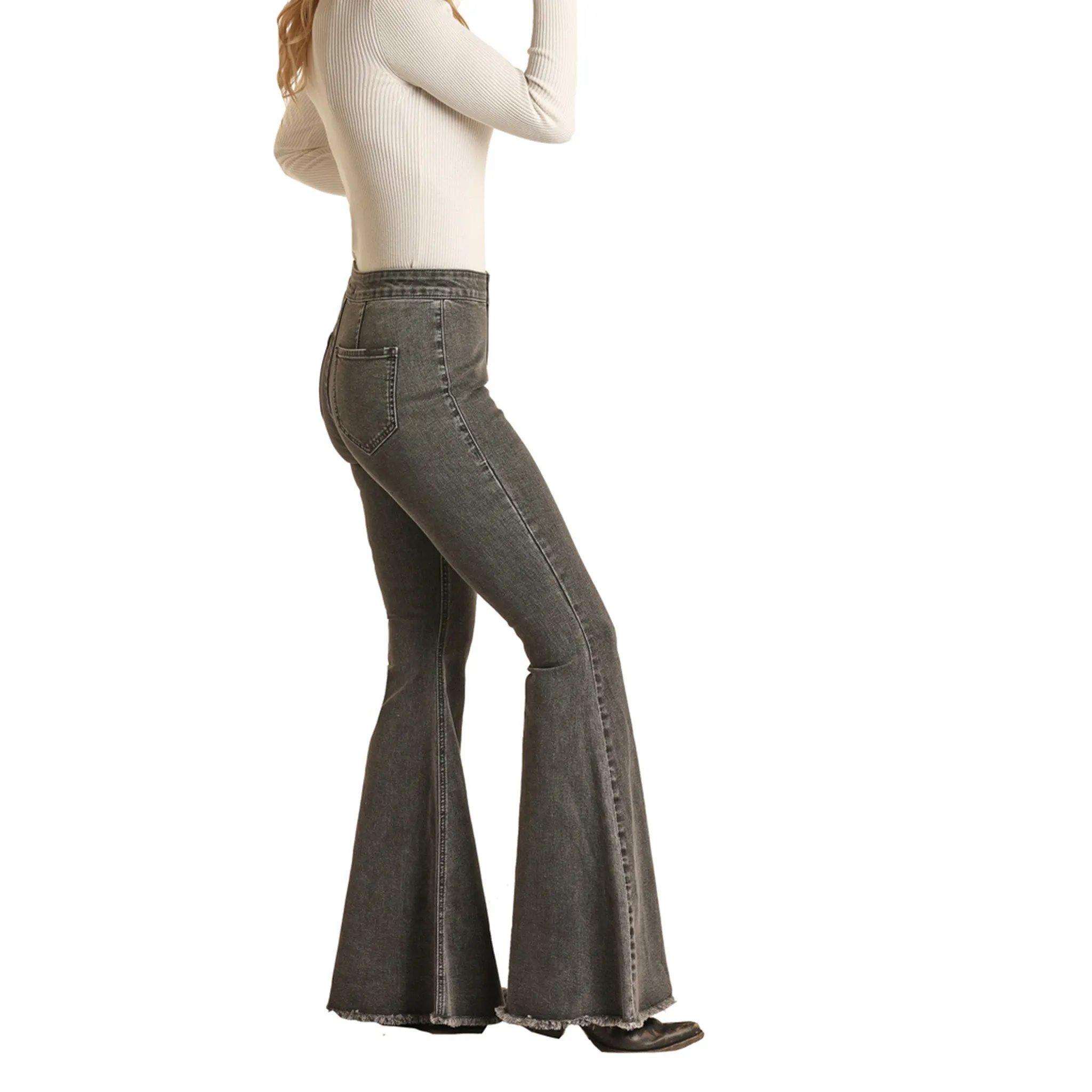 Rock & Roll Denim Charcoal Bell Bottoms