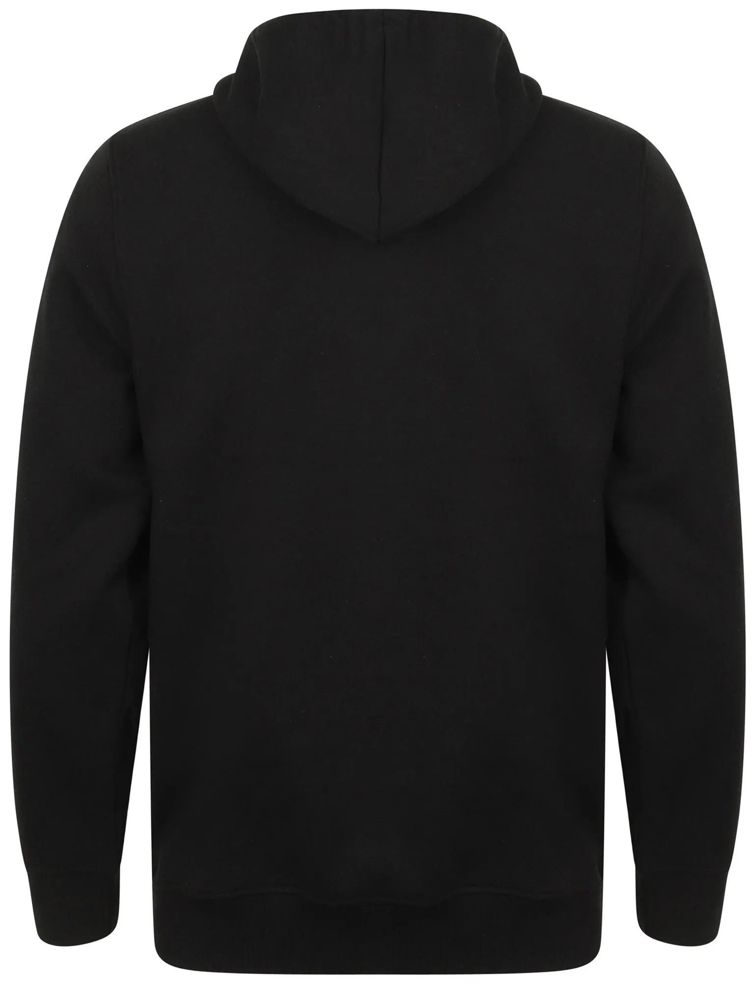 Ryker Brush Back Fleece Basic Pullover Hoodie In Black