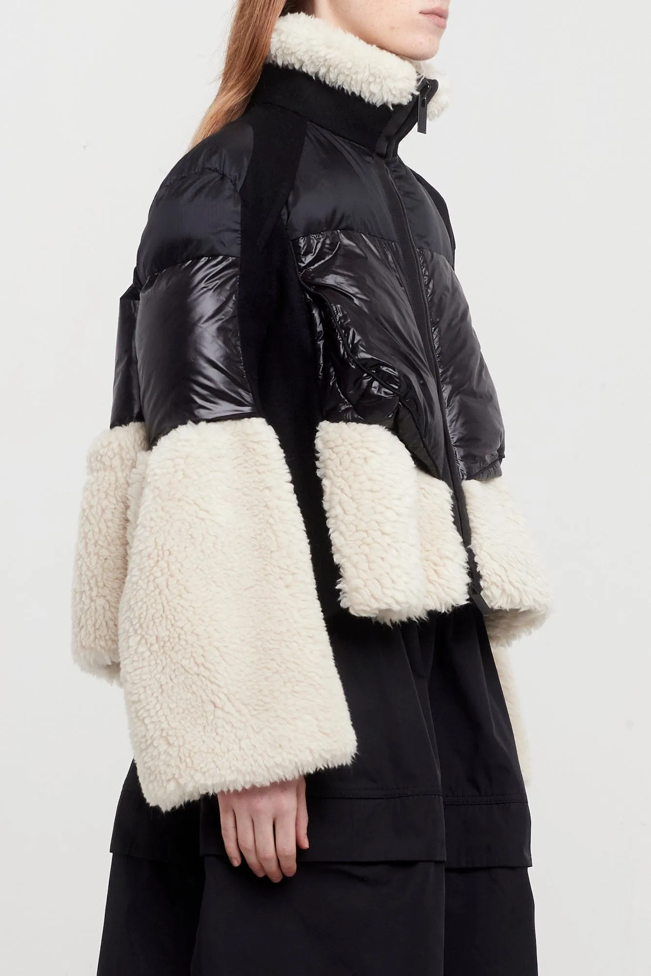 Sacai Faux Shearling Padded Blouson