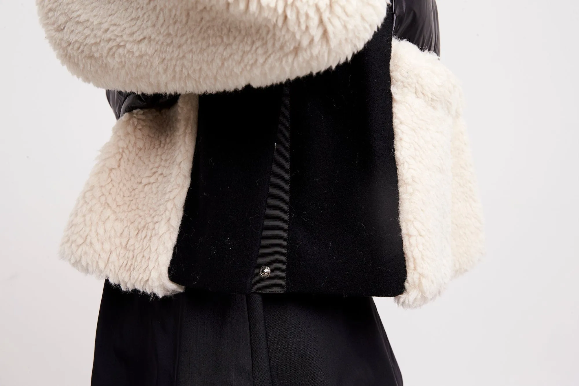 Sacai Faux Shearling Padded Blouson