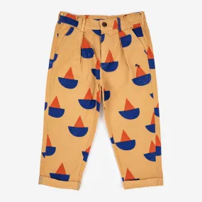 Sail Boat All Over Chino Pants by Bobo Choses