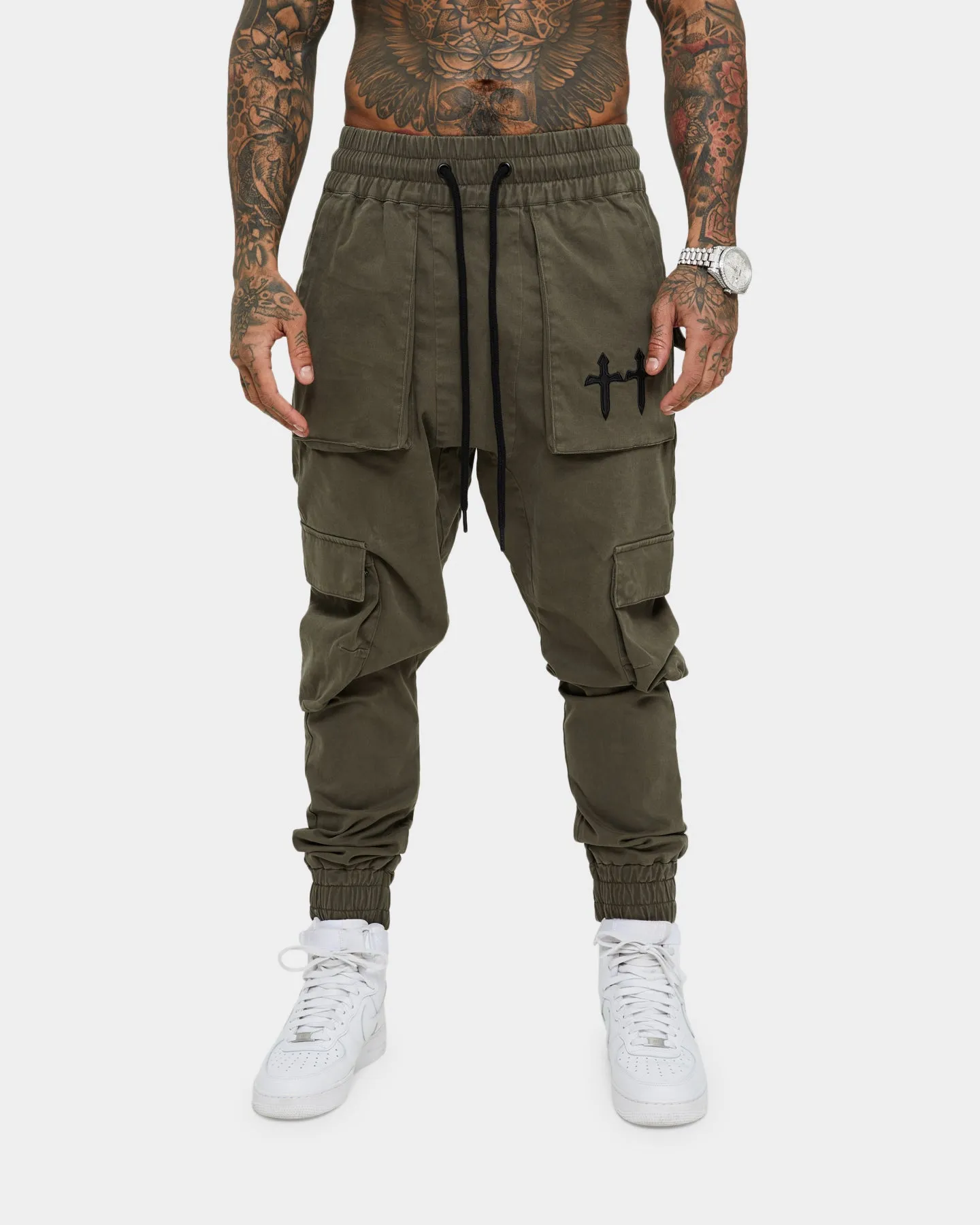 Saint Morta Day of the Dead Joggers Army Green