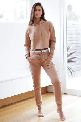 Sand Fitted Joggers