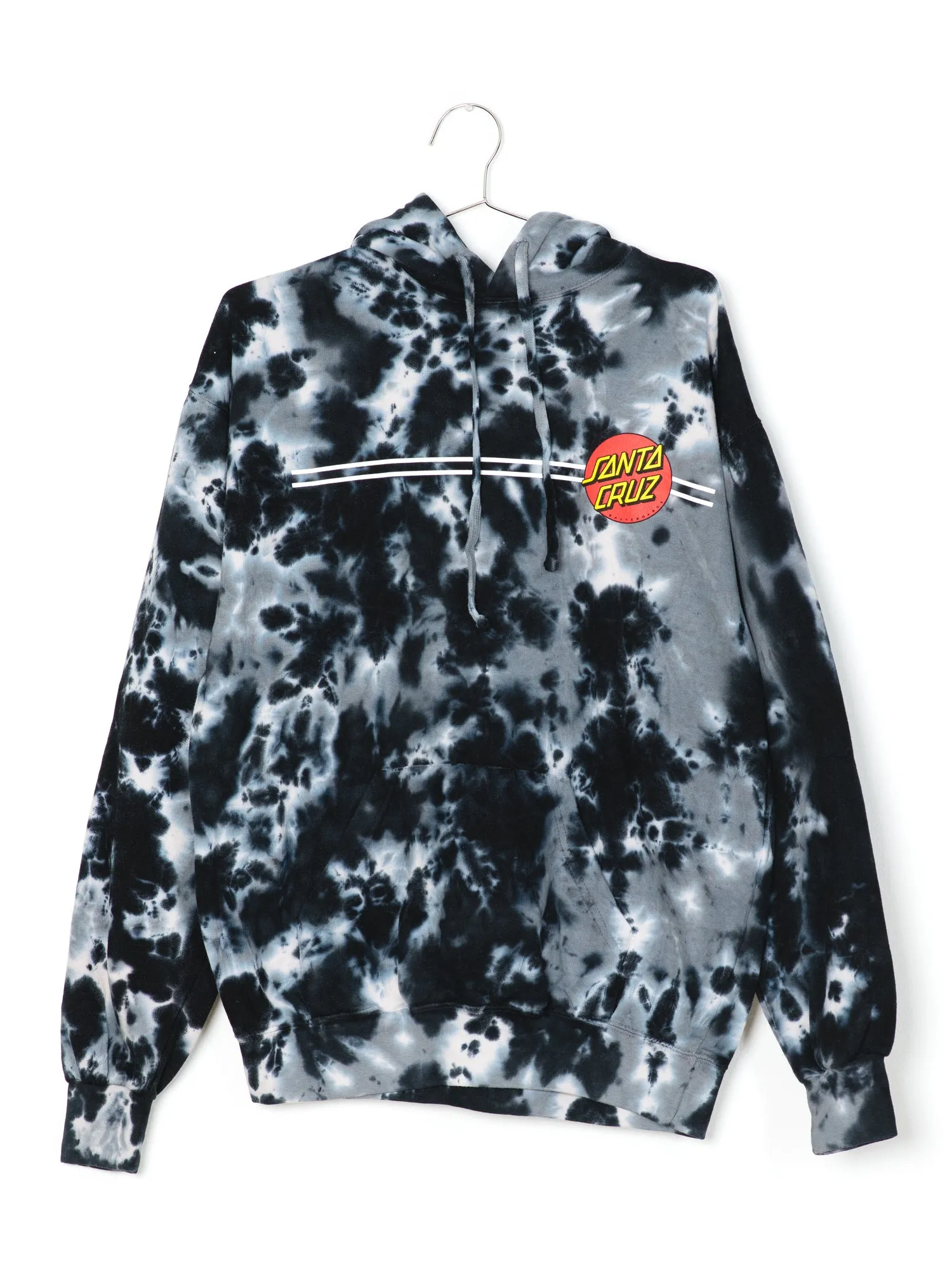 SANTA CRUZ CLASSIC DOT TIE DYE PULLOVER HOODIE  - CLEARANCE