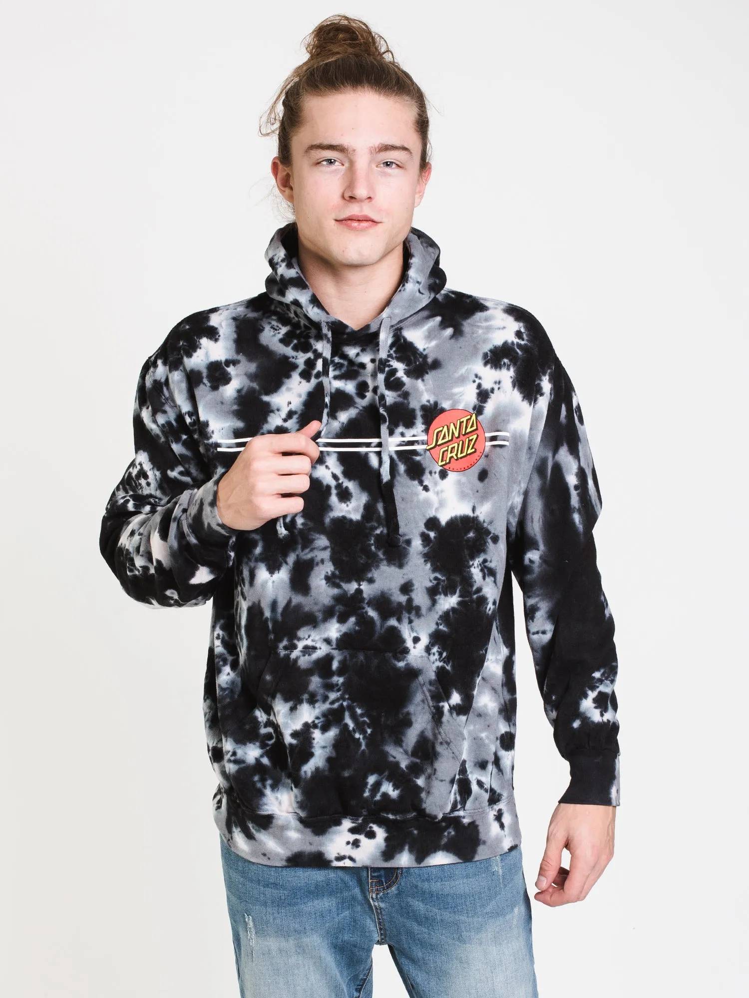 SANTA CRUZ CLASSIC DOT TIE DYE PULLOVER HOODIE  - CLEARANCE