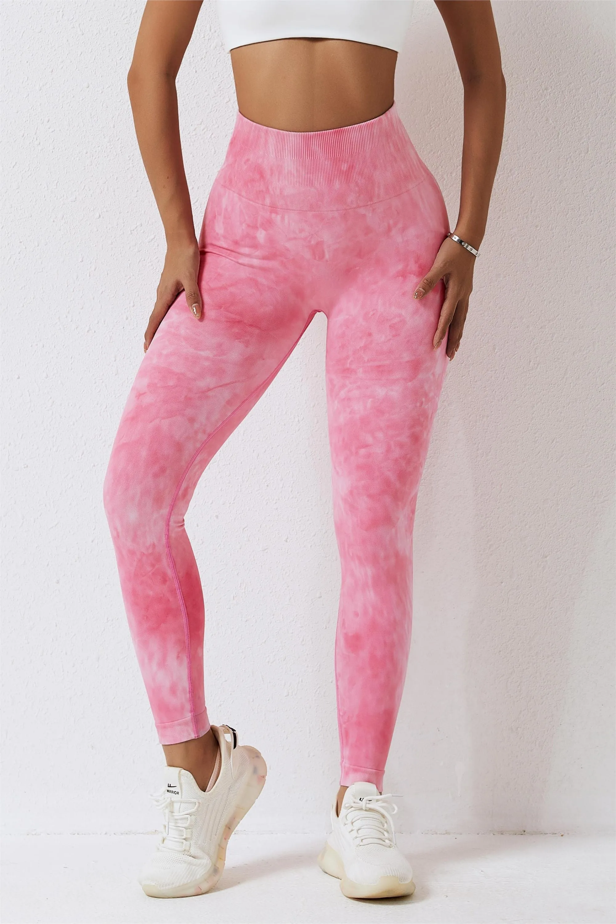 Seamless Tie Dye Scrunch Leggings