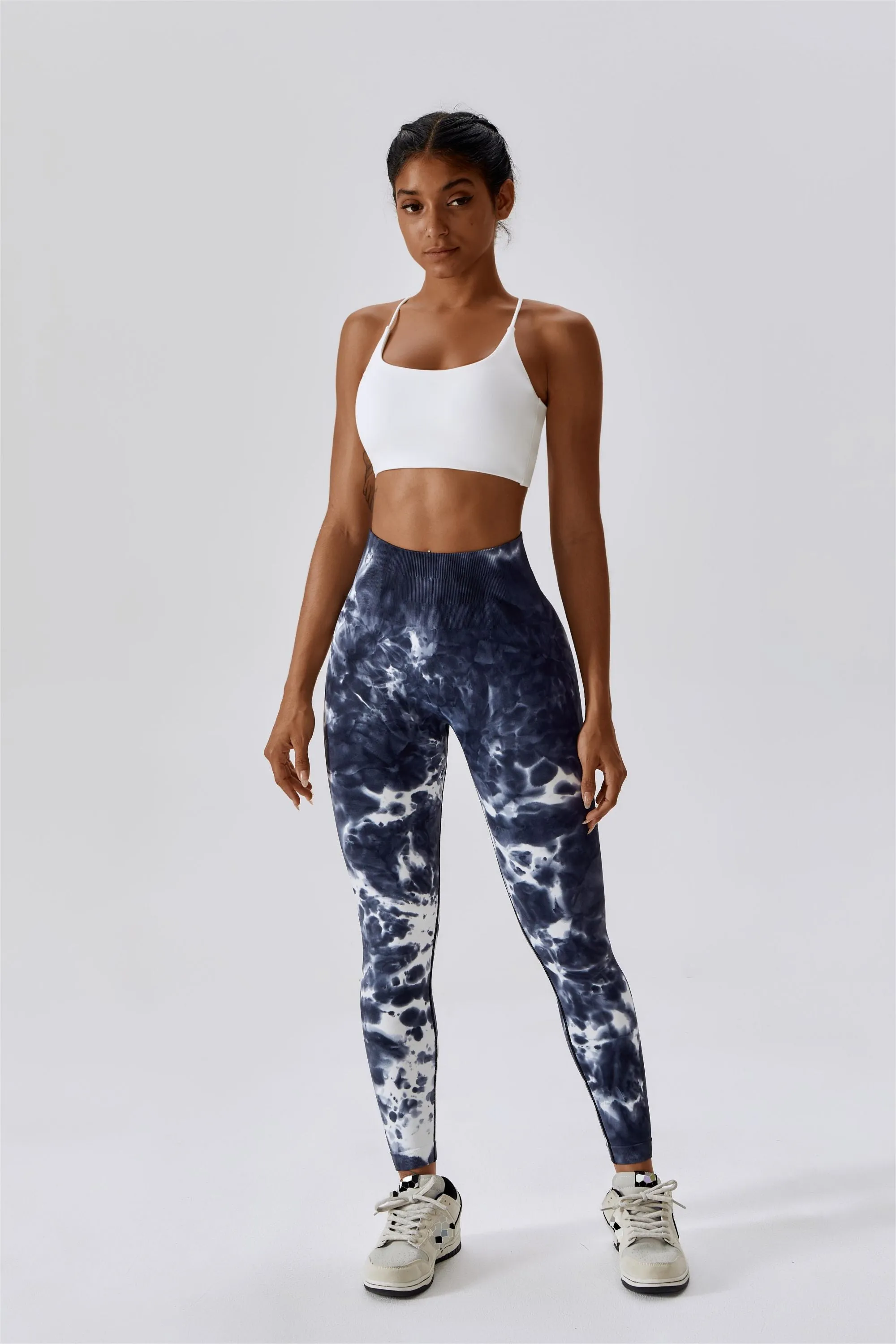 Seamless Tie Dye Scrunch Leggings