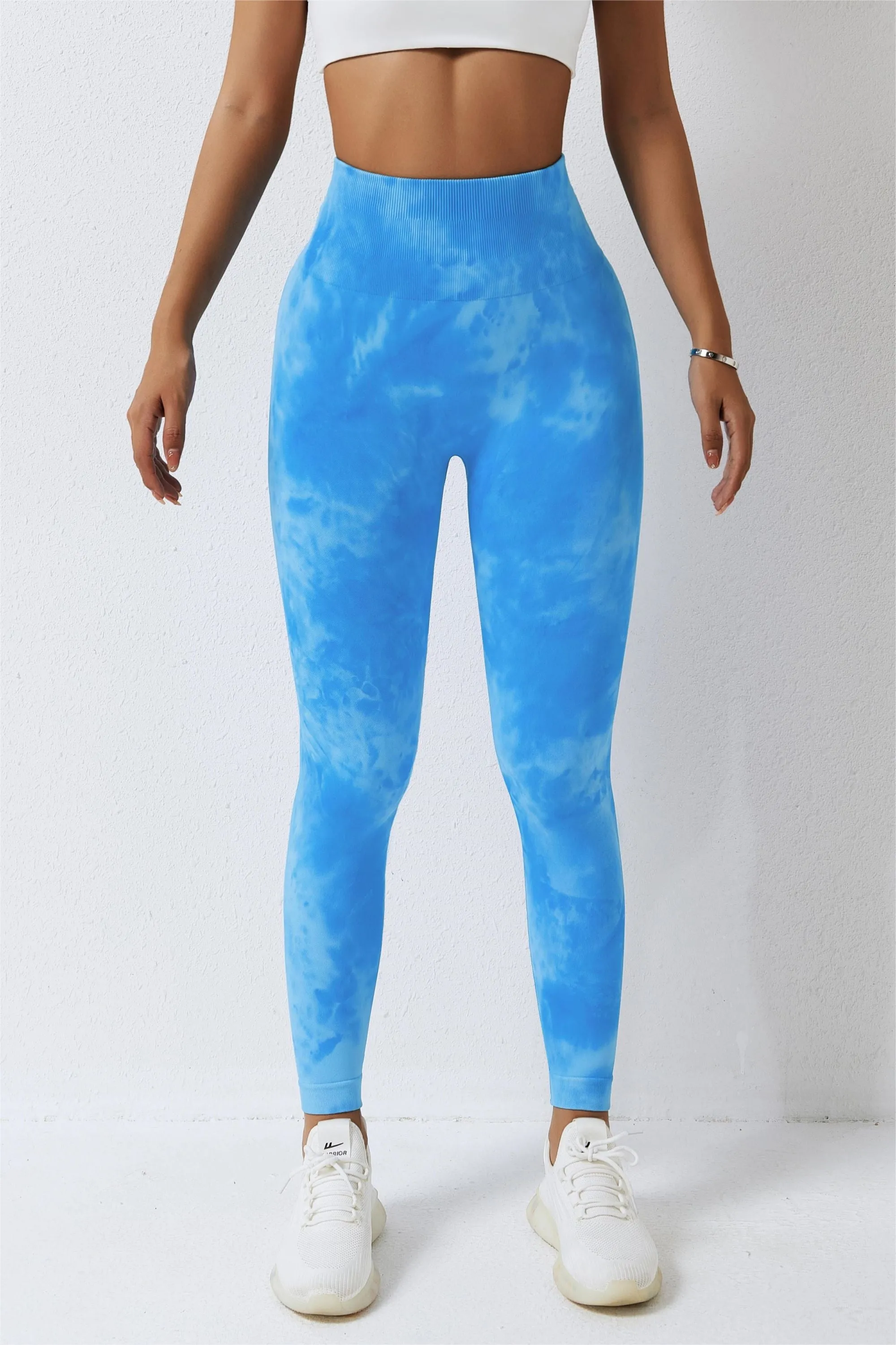 Seamless Tie Dye Scrunch Leggings