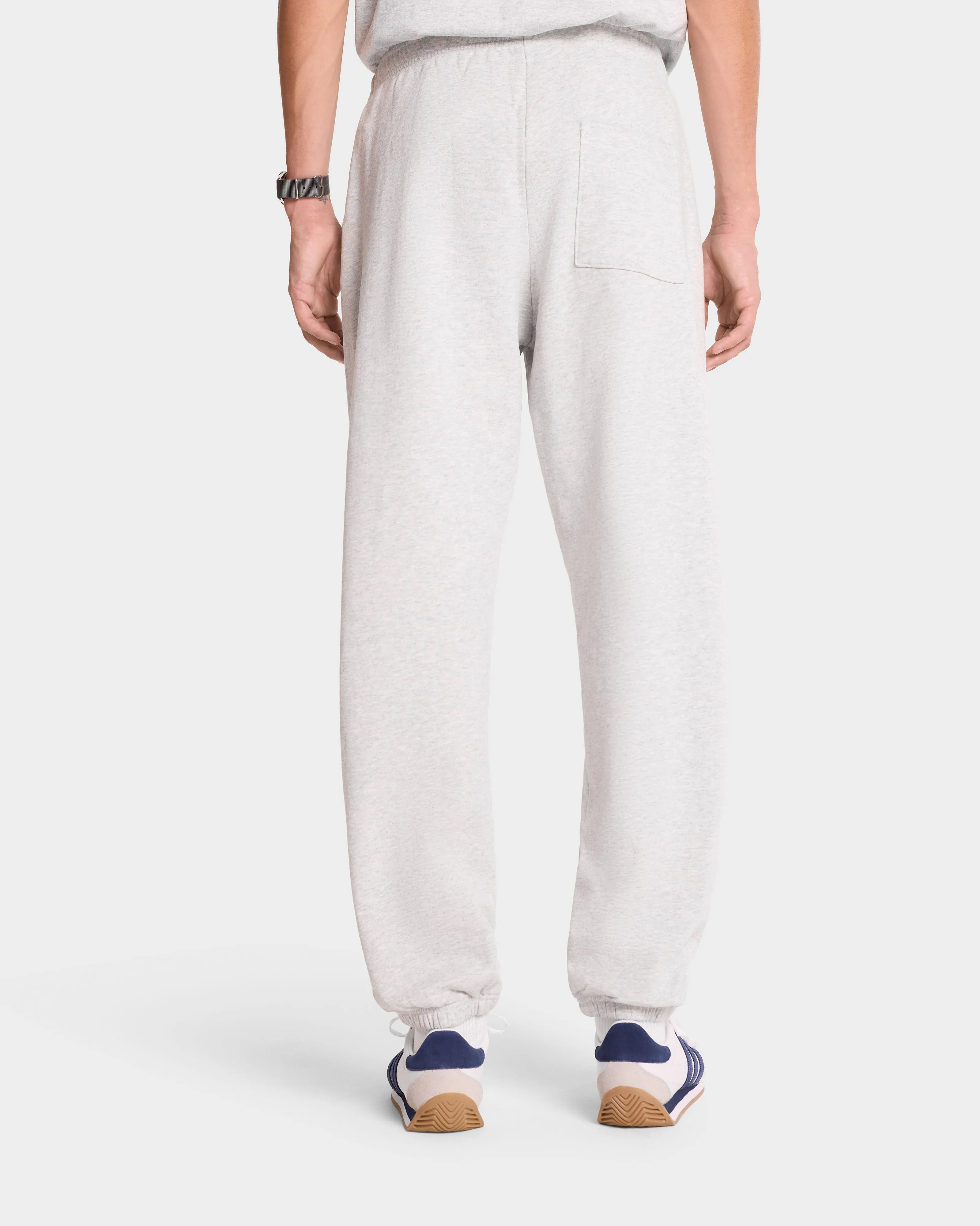 Serif Logo Sweatpant - Heather Gray/Navy