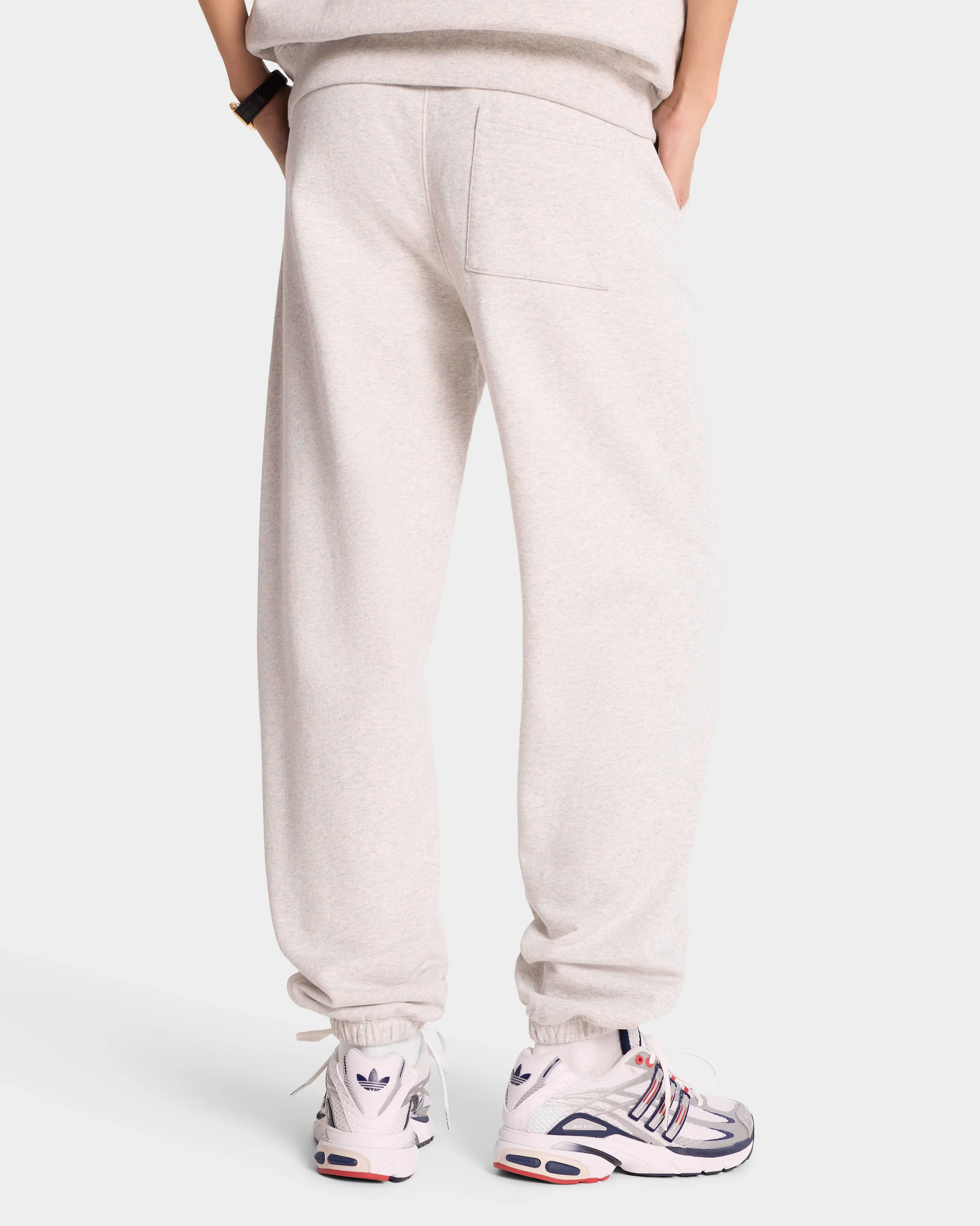 Serif Logo Sweatpant - Heather Gray/Navy