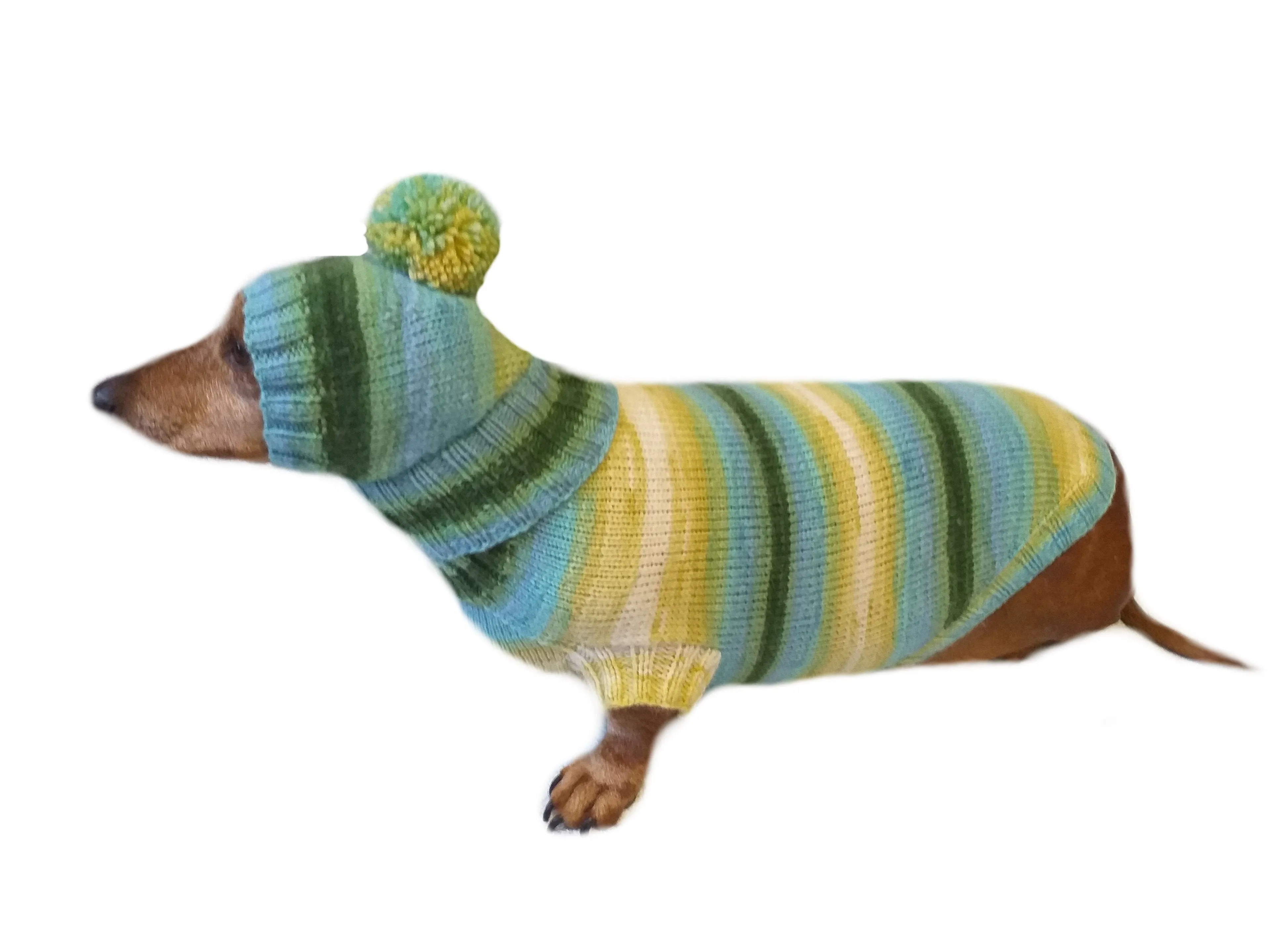 Set sweater and hat for dogs, sweater and hat for dachshunds, clothes for dogs, clothes for dachshunds