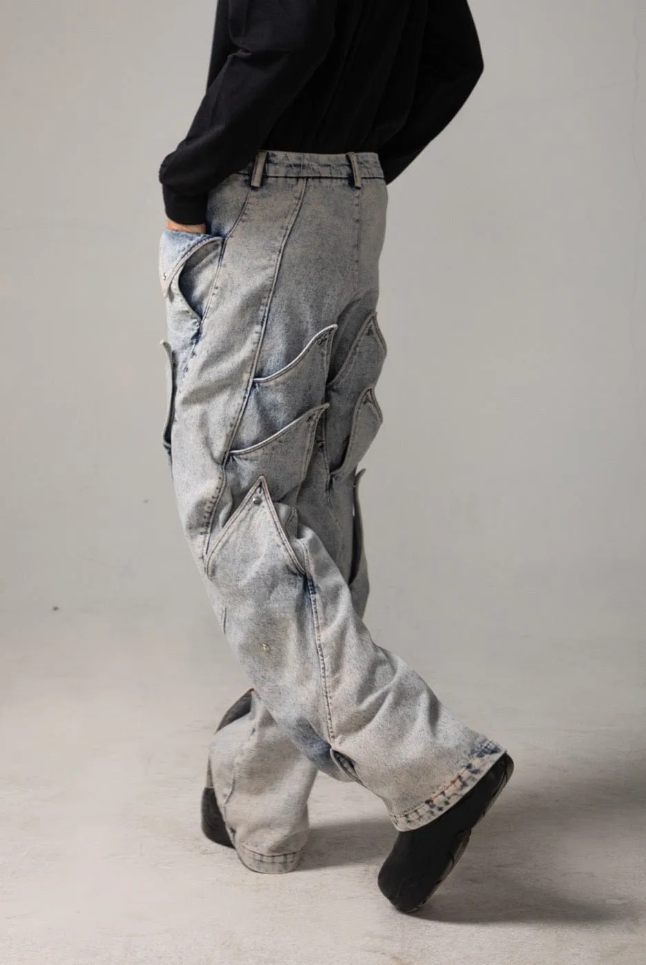 Shark Fin Denim Jeans