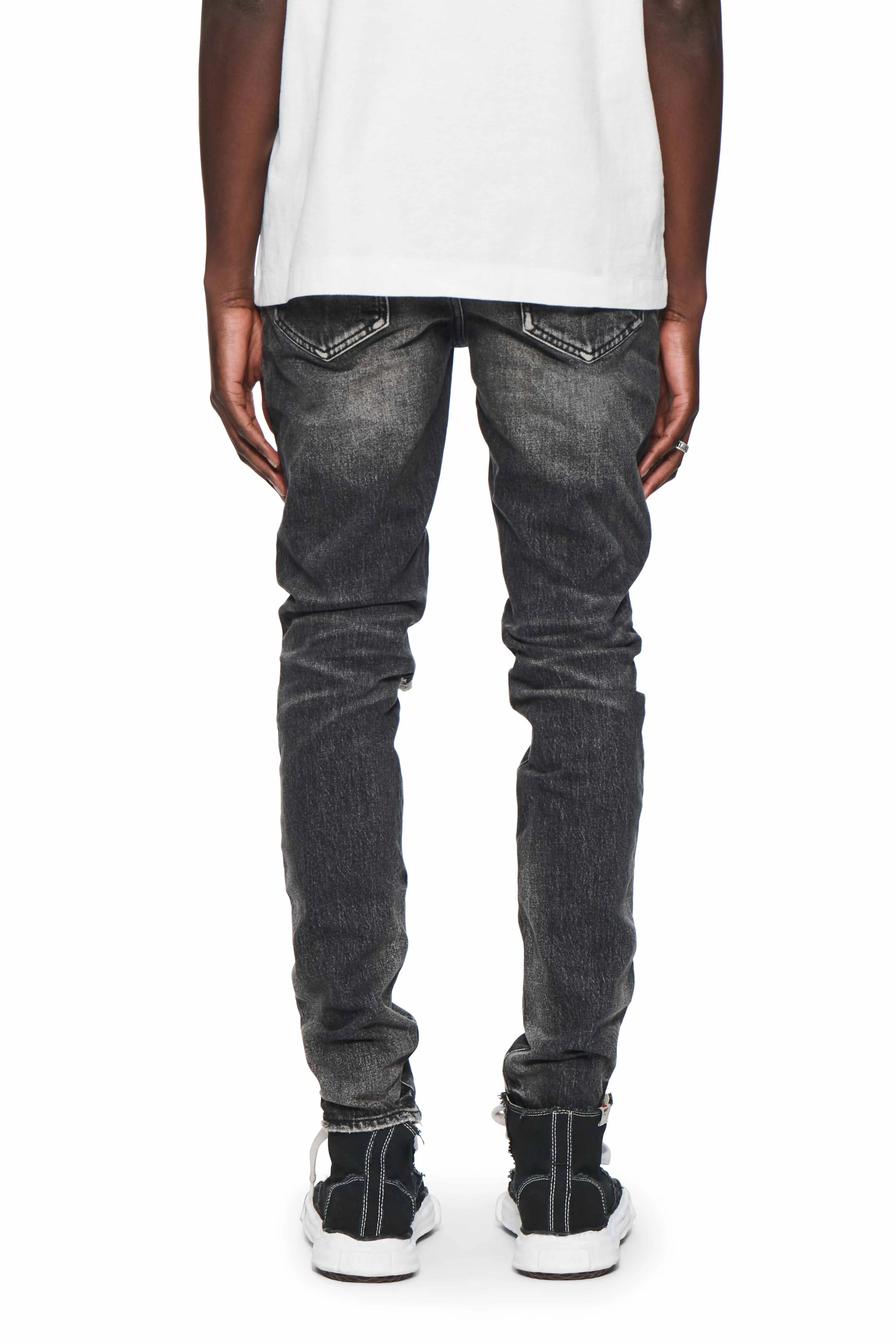 Skinny Week Old Wash Jeans (Black) - P001-SWKO424