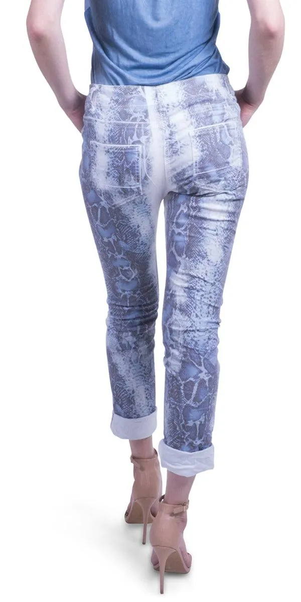 Snake Print Jean