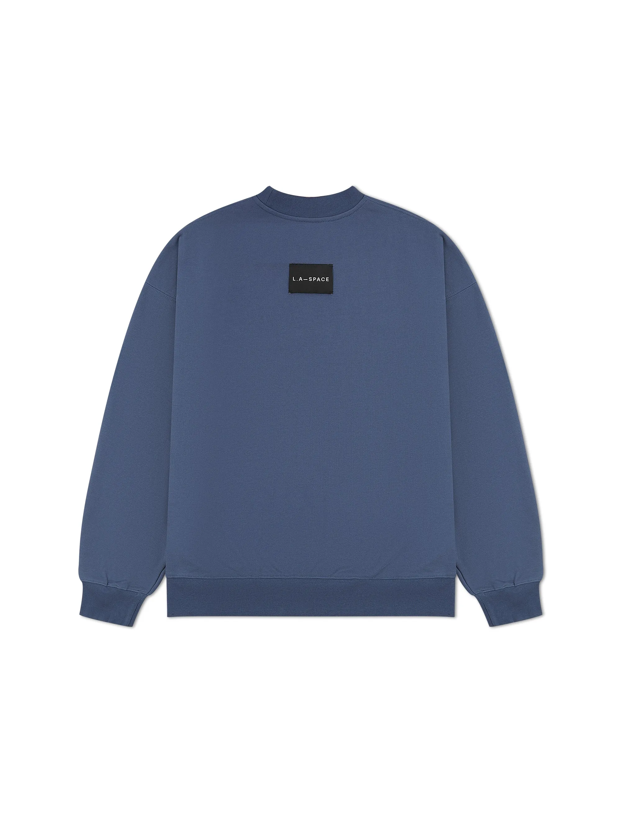 'SPACE NOW' EMBROIDERED SWEATSHIRT NAVY