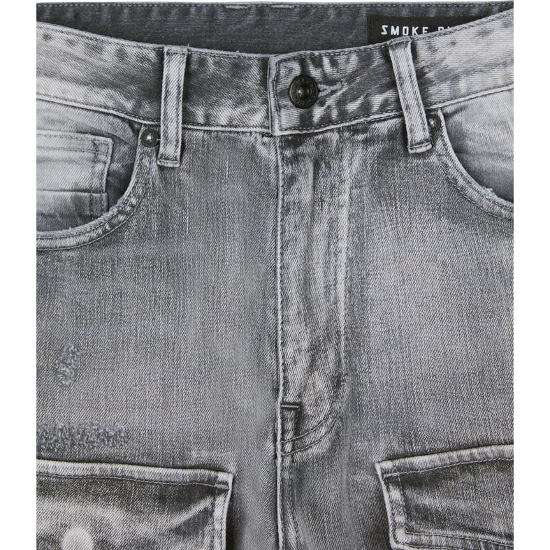 Stacked Utility Jeans - Union Grey