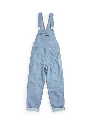 STELLABLU - Women's environmentally friendly clashing striped denim strappy pants small fresh age reduction suspenders niche design sense