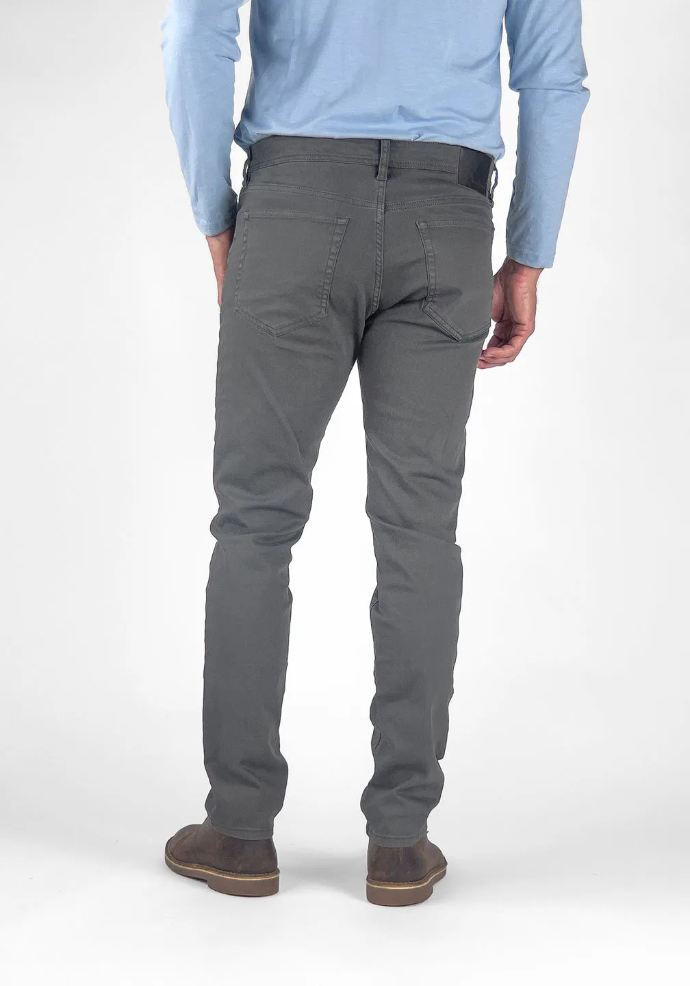 Stretch Slub Denim Slim Fit 5 Pocket Jeans