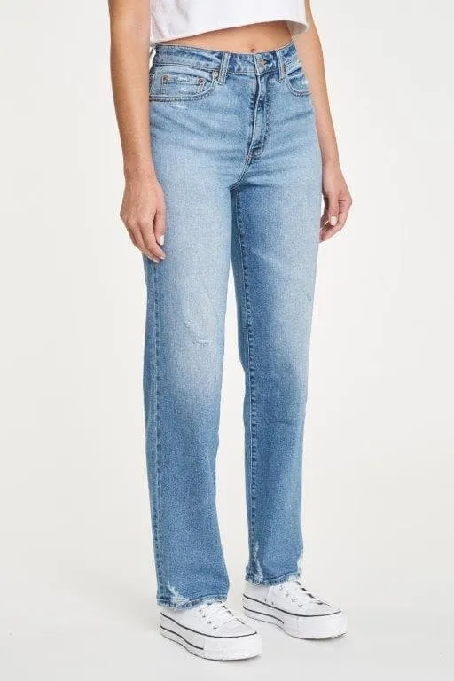 Sundaze High Rise Straight Leg Jeans by Daze Denim