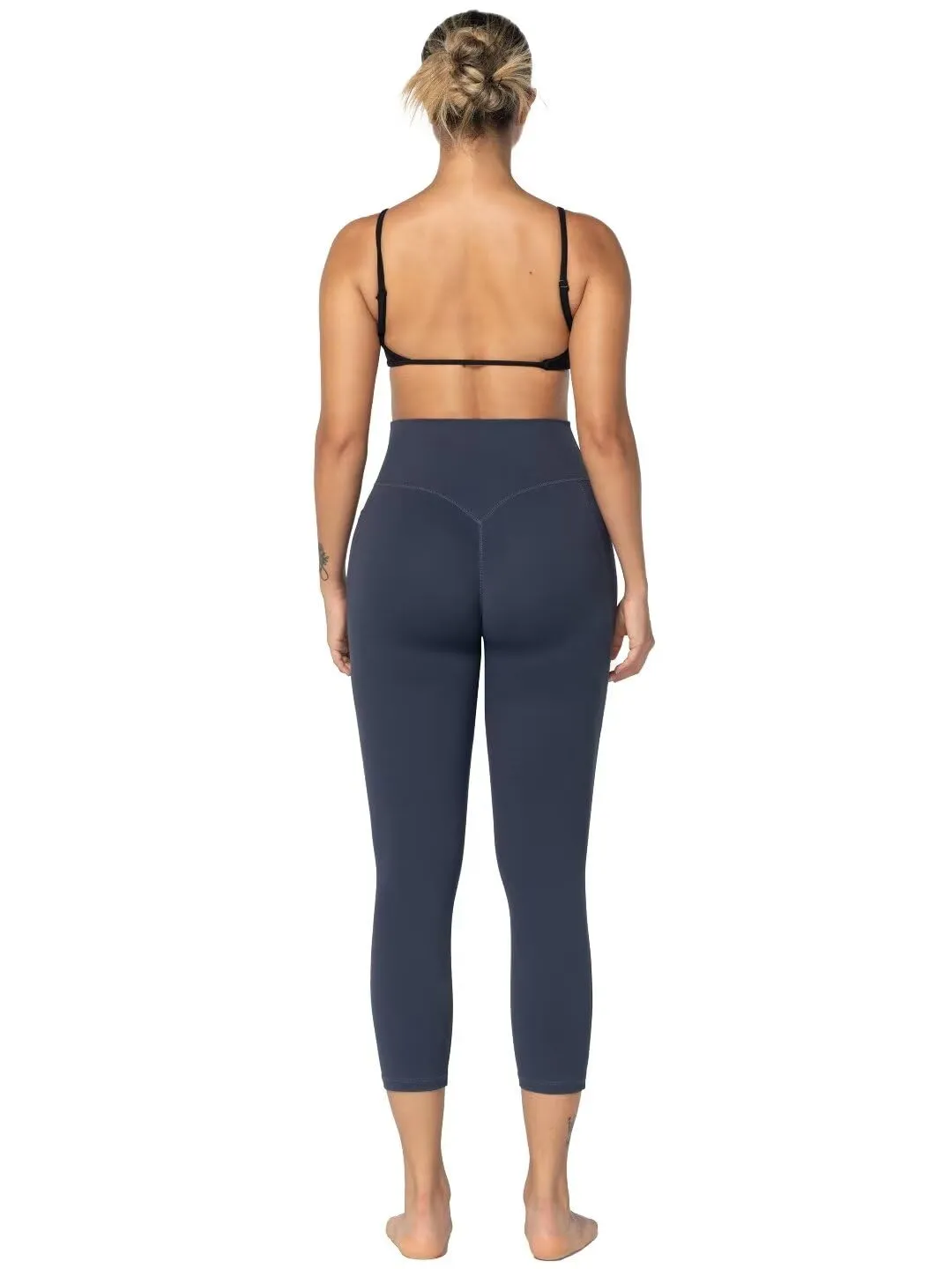 Sunzel Sunzfly Invisible Butt Scrunch Capri Leggings with Pockets for Women