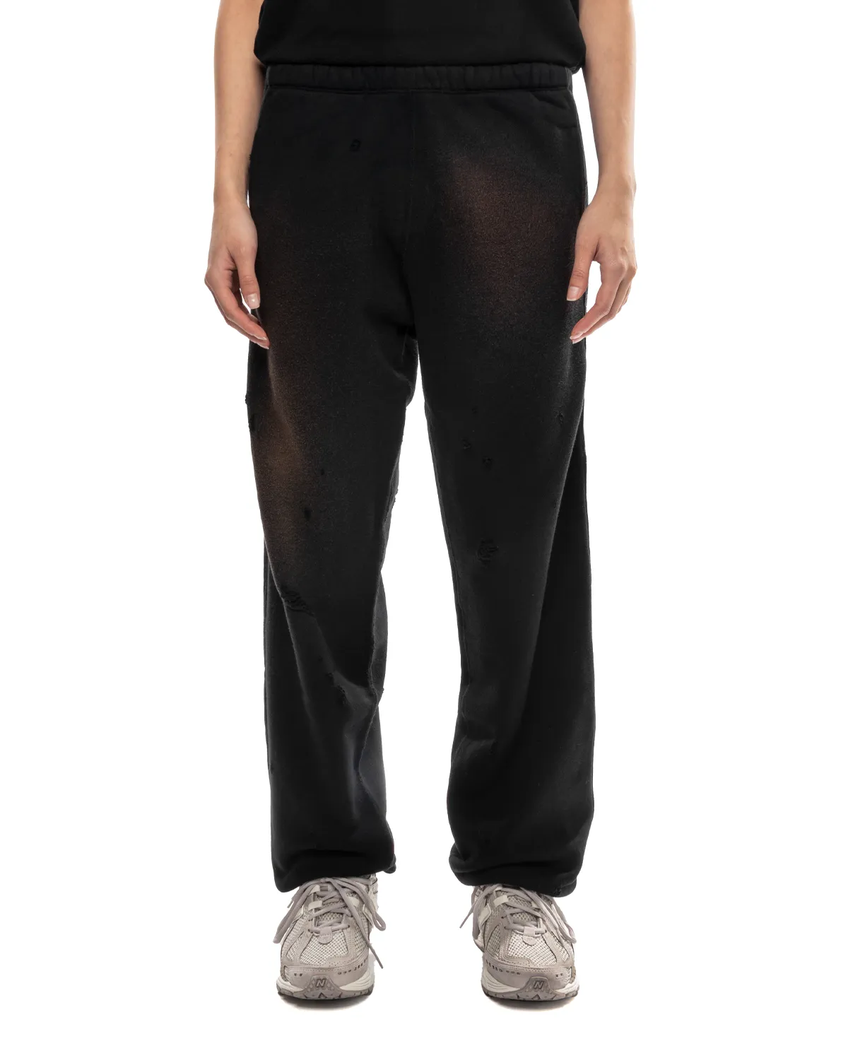 Sweat Pant 2-Tone Cotton French Terry Black