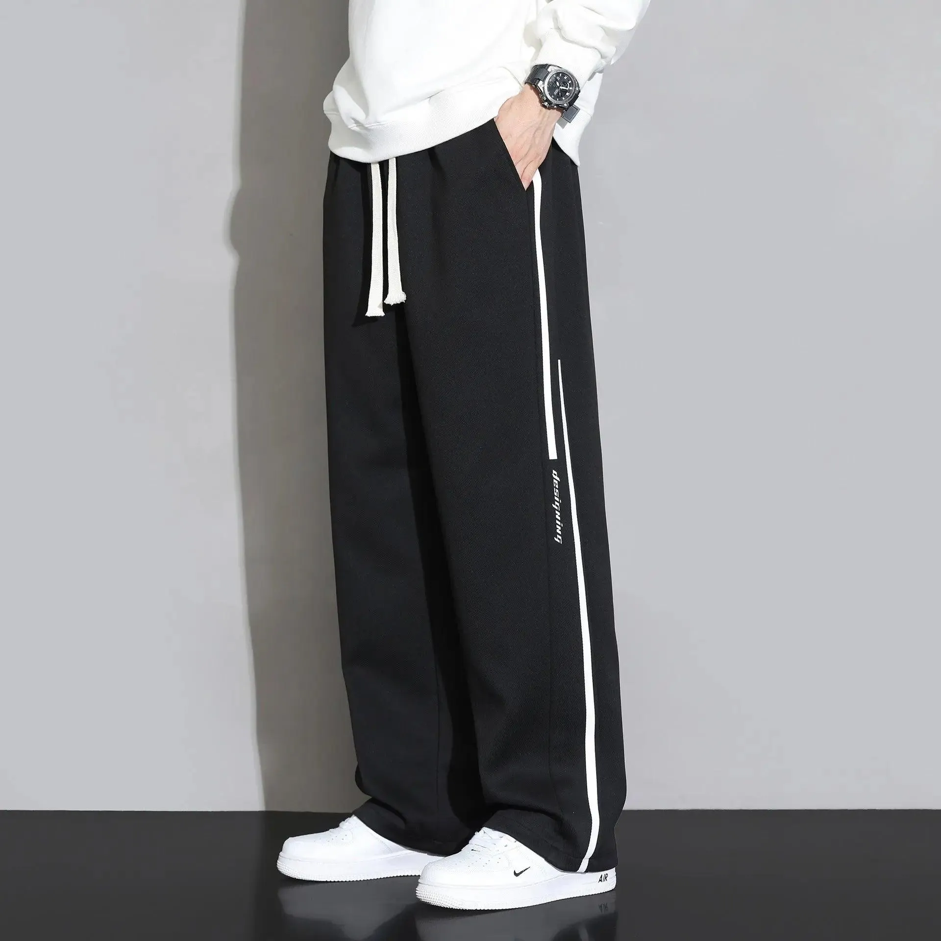 Sweatpants Straight Casual Trousers