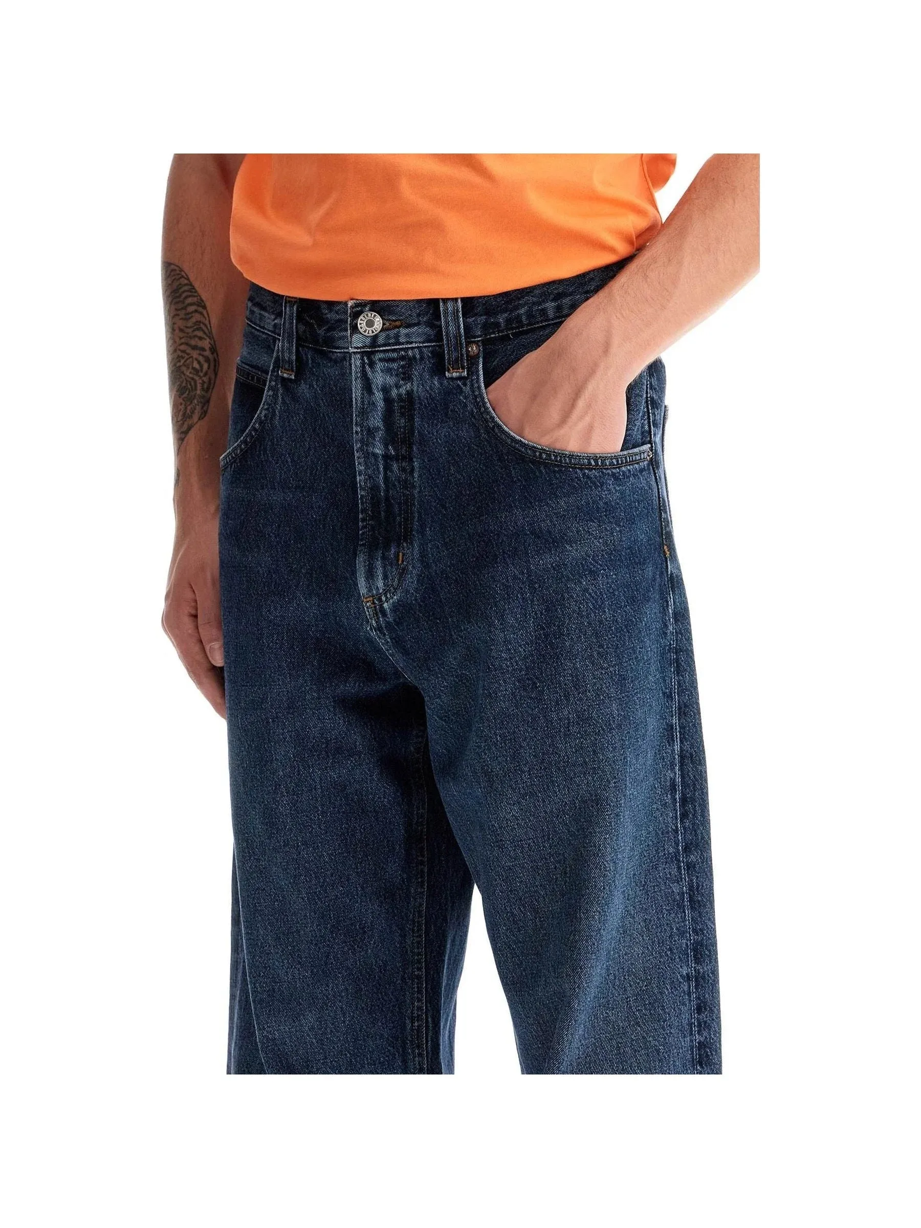 Tapered Leg Jeans