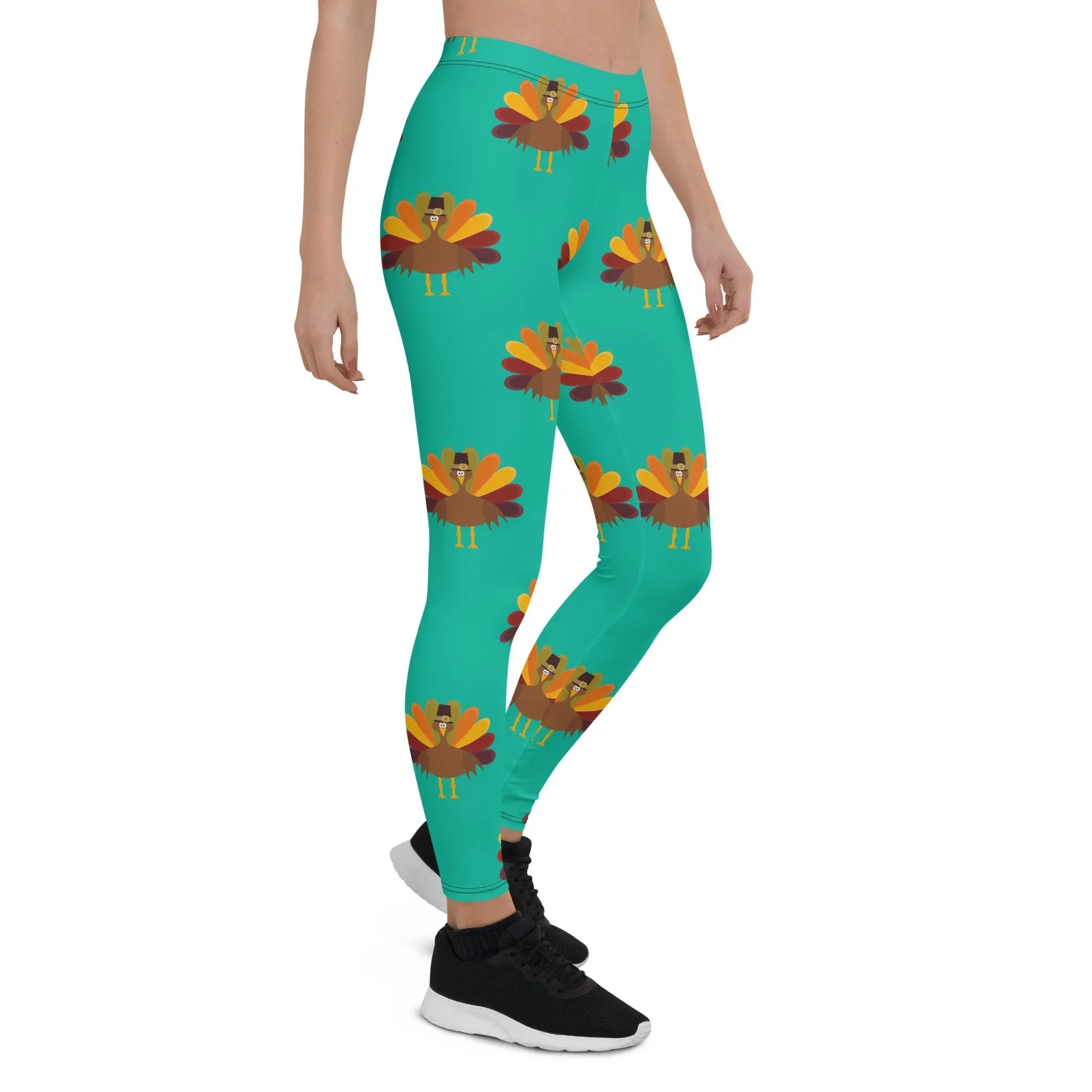 Thanksgiving Turkey Print Leggings